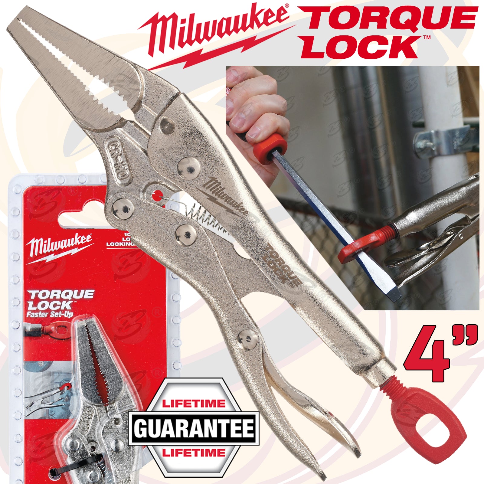 Milwaukee long deals nose locking pliers