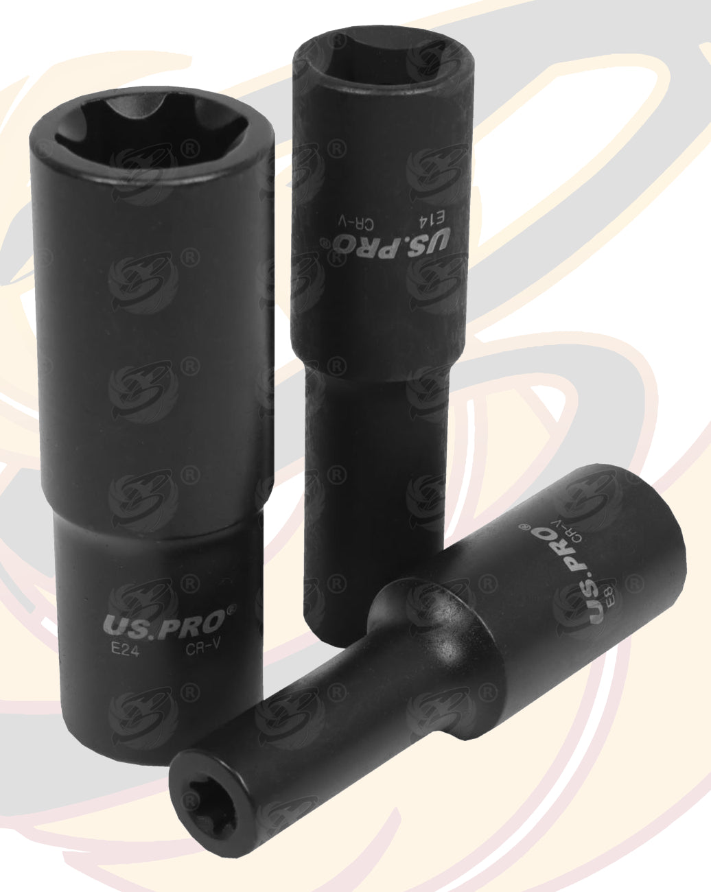 US PRO 10PCS 1/2" DRIVE DEEP IMPACT E - TORX SOCKETS E8 - E24