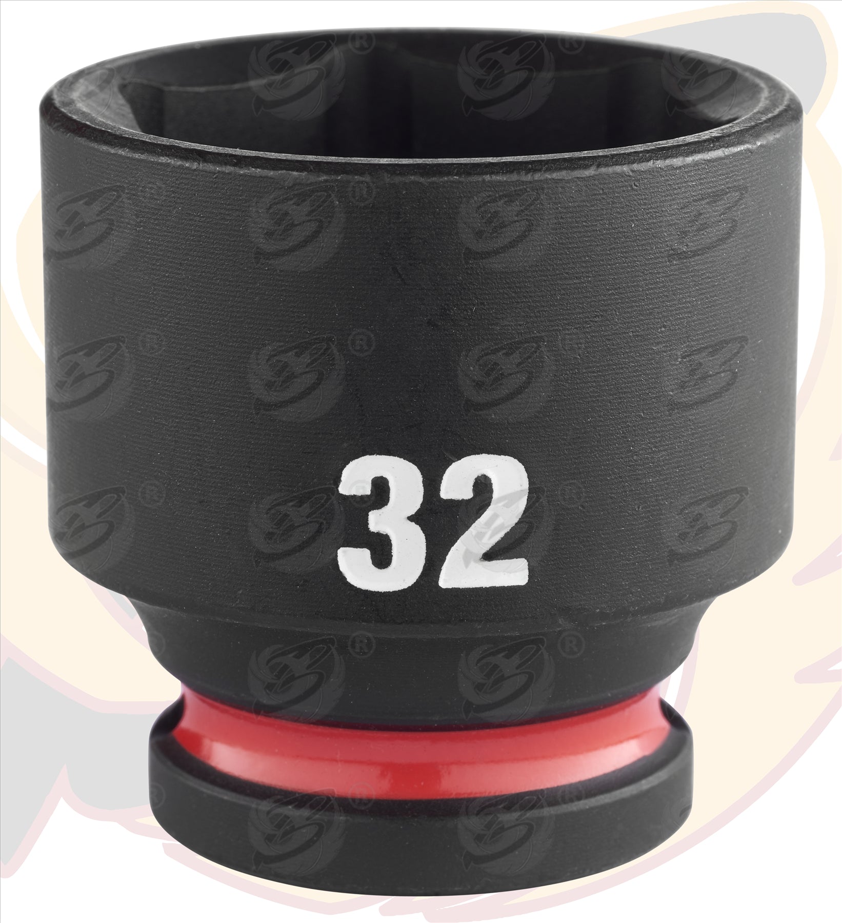MILWAUKEE 32MM 1/2" DRIVE 6 POINT SHALLOW IMPACT SOCKET ( SINGLE )