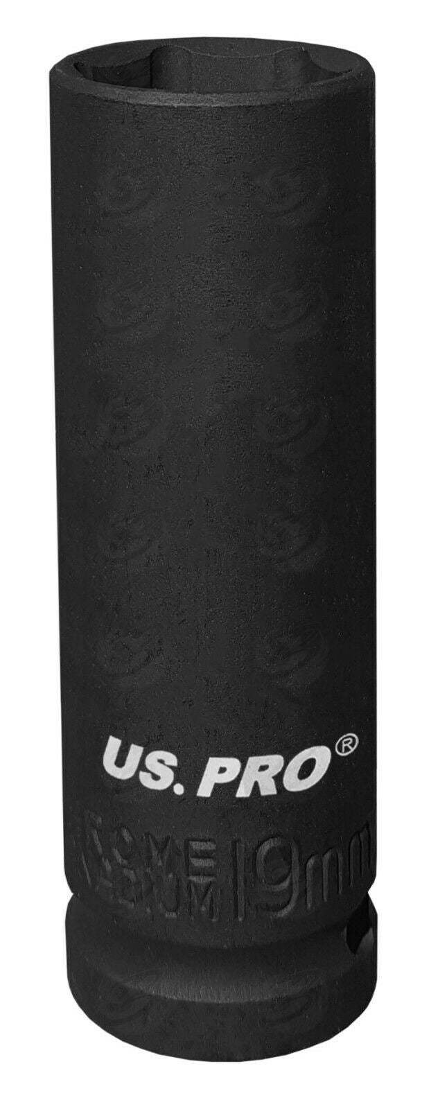 US PRO 1/2" DRIVE 30" LONG BREAKER BAR & 19MM 1/2" DRIVE 6 POINT DEEP IMPACT SOCKET