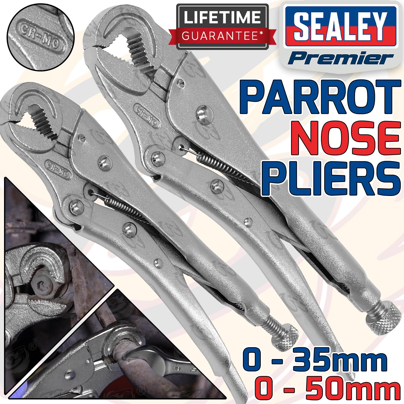 SEALEY 195MM & 235MM PARROT NOSE LOCKING PLIERS