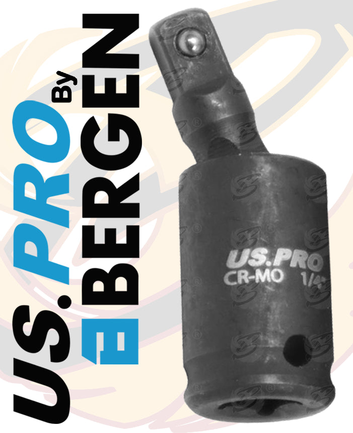 US PRO 1/4" DRIVE IMPACT UNIVERSAL JOINT SWIVEL ADAPTER