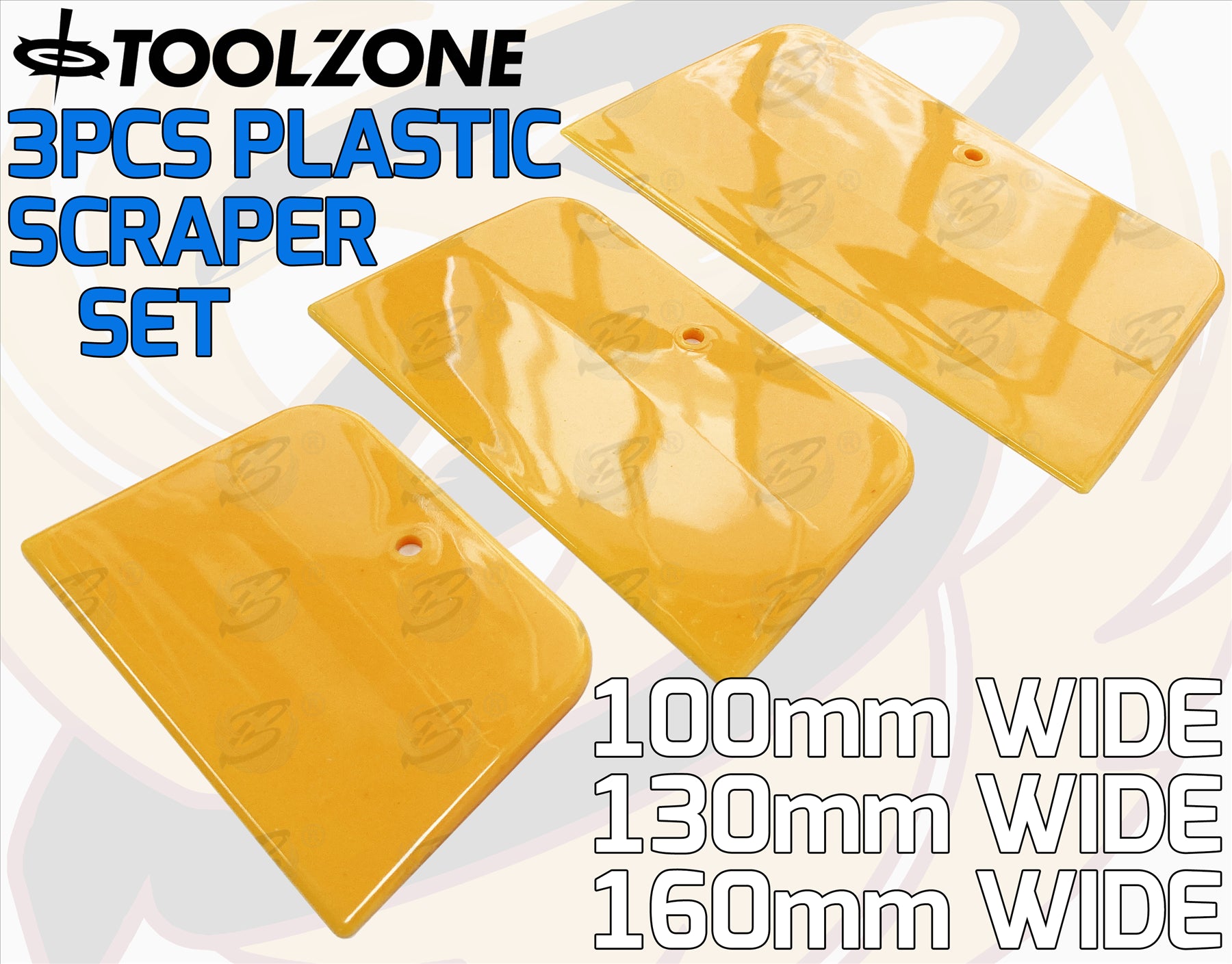 TOOLZONE 3PC PLASTIC SPREADER SET