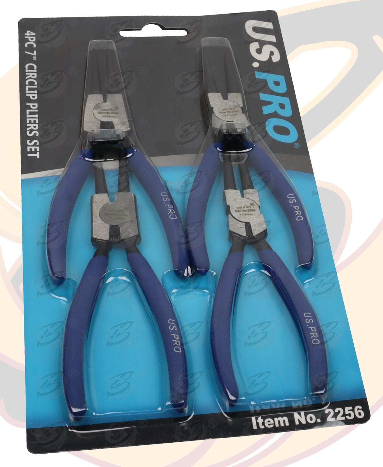 US PRO 4PCS 7" CIRCLIP PLIER SET