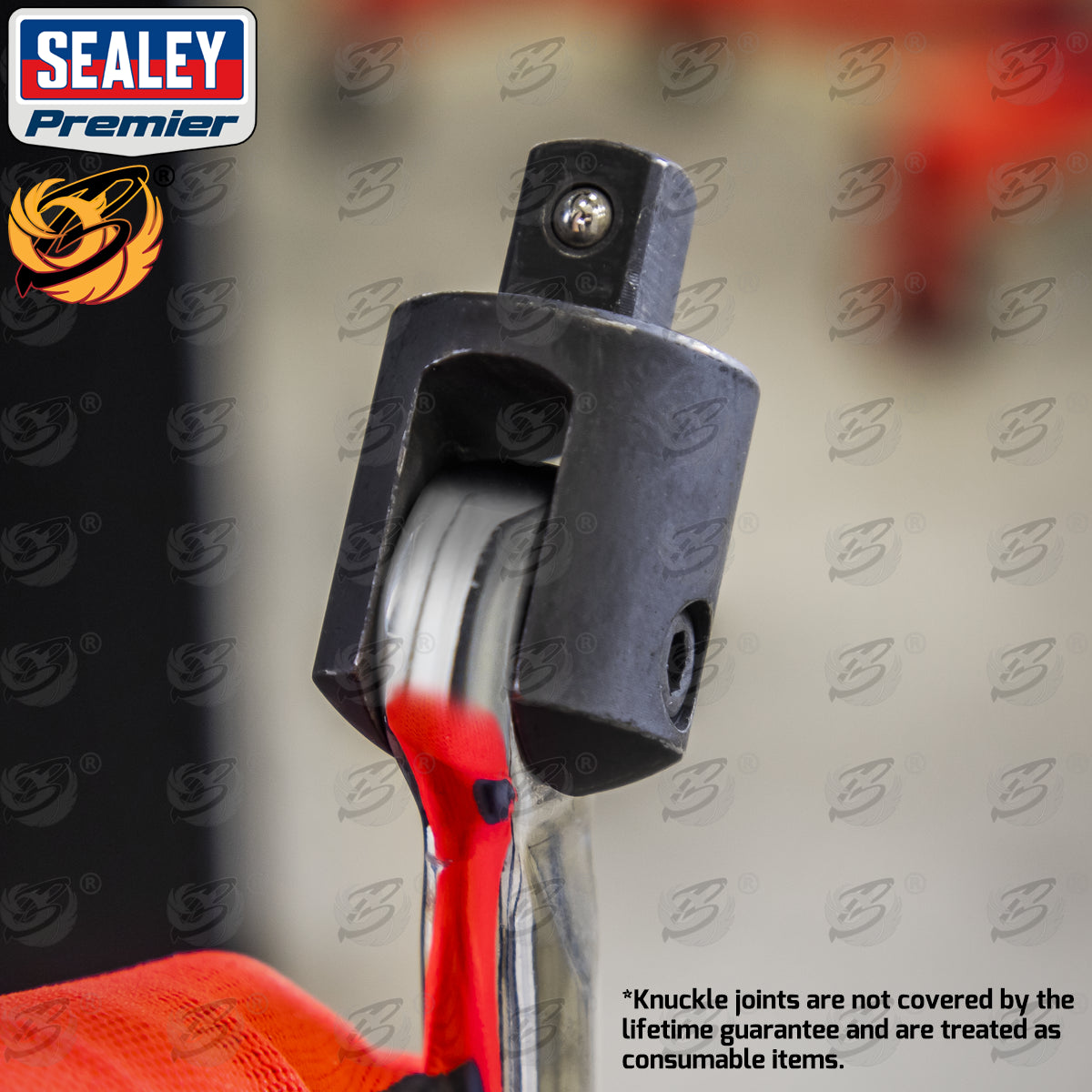 SEALEY 1/2" DRIVE 30" LONG BREAKER BAR WITH COMFORT GRIP HANDLE ( HI - VIS )