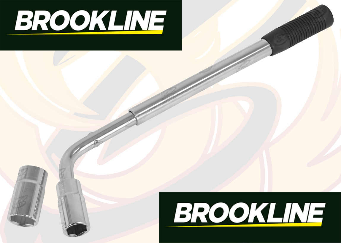 BROOKLINE 1/2" DRIVE EXTENDABLE TYRE WRENCH ( 17MM - 19MM - 21MM - 23MM )