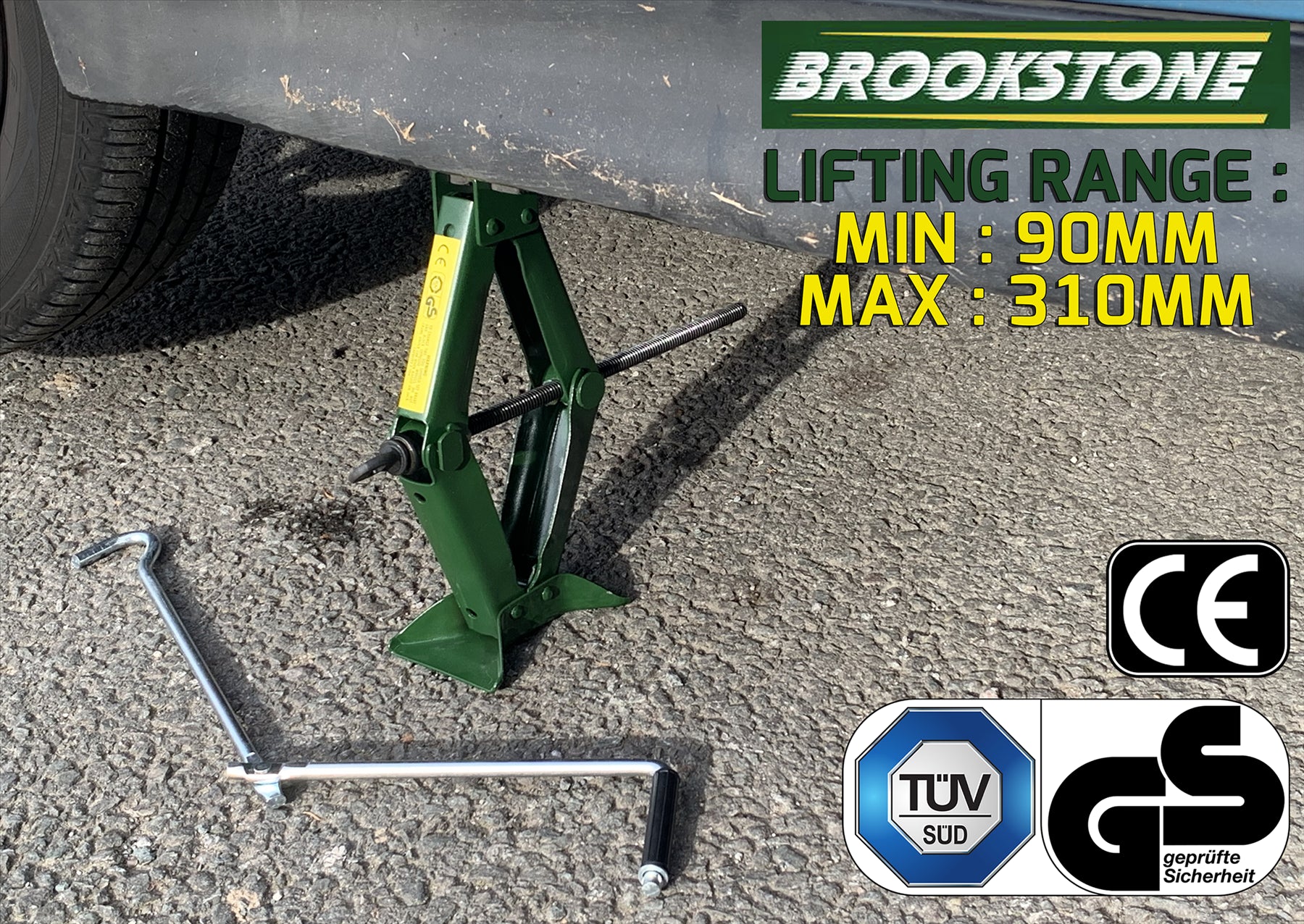 BROOKSTONE 1 TONNE SCISSOR JACK