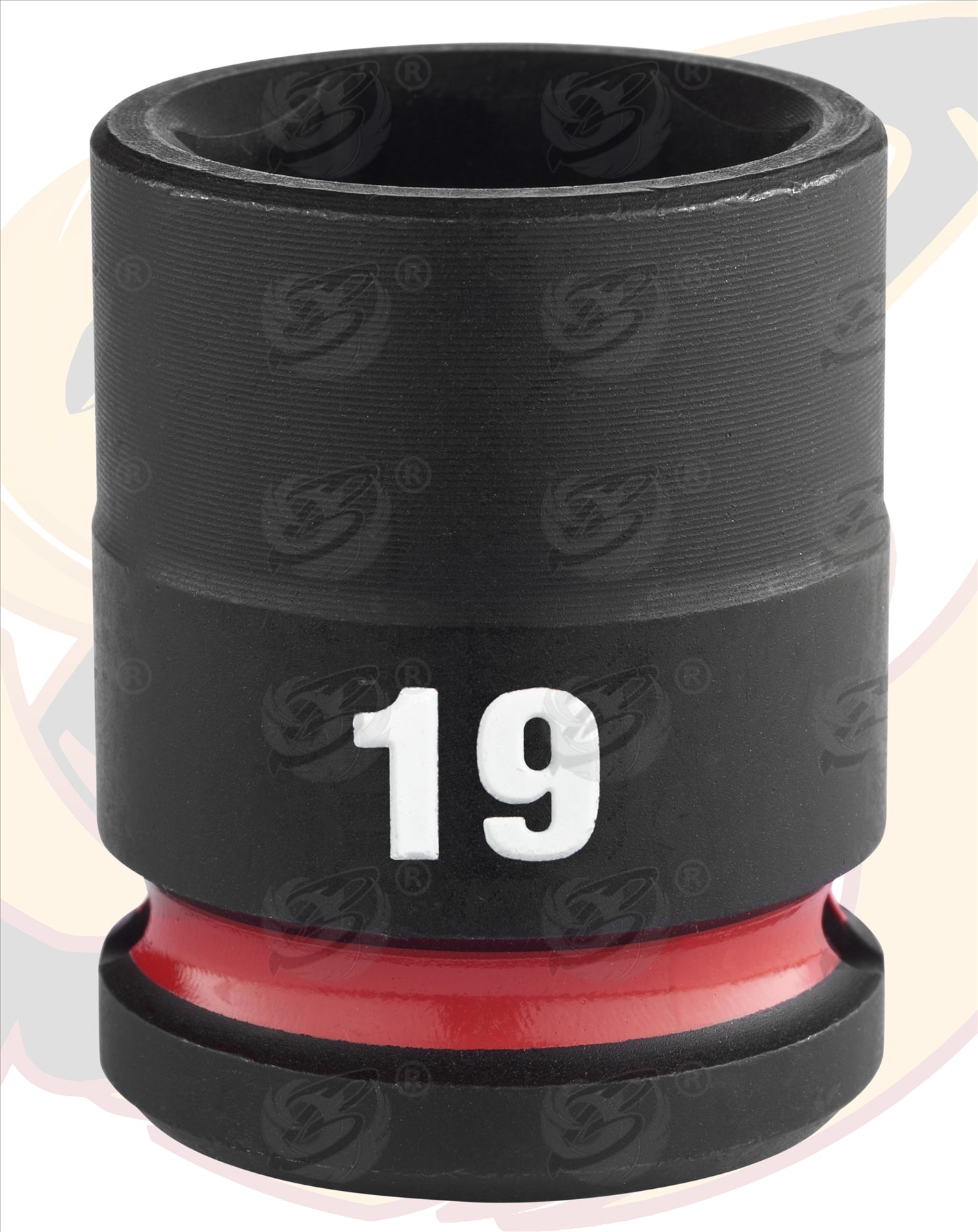 MILWAUKEE 19MM 1/2" DRIVE 6 POINT SHALLOW IMPACT SOCKET ( SINGLE )