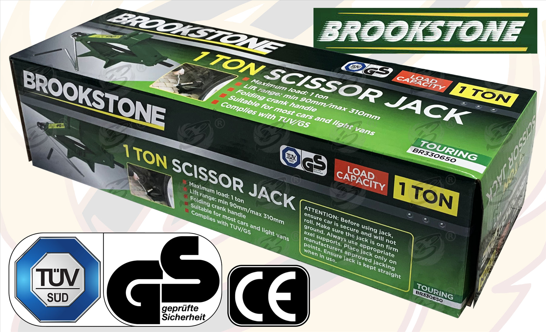 BROOKSTONE 1 TONNE SCISSOR JACK