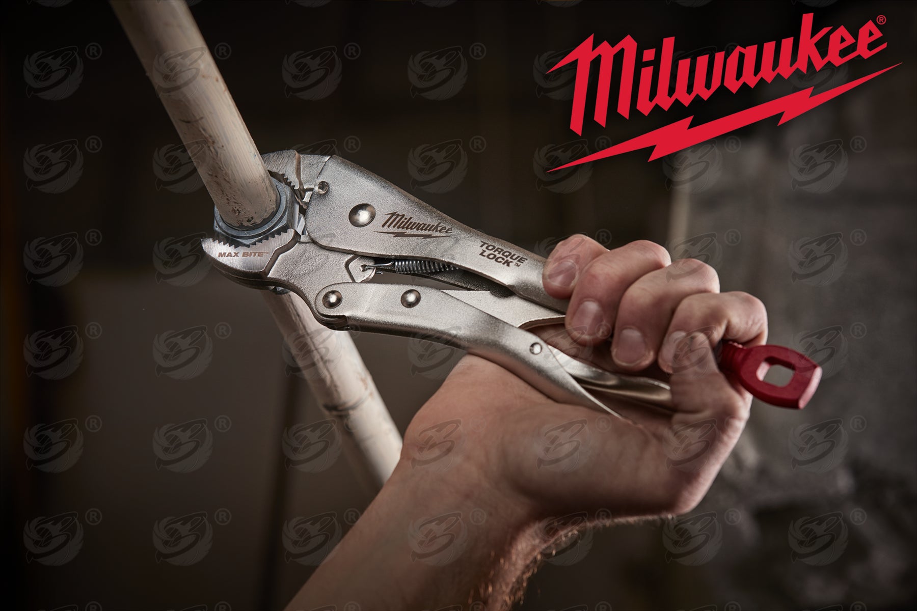 MILWAUKEE 10" MAX BITE CURVED JAW TORQUE LOCK LOCKING PLIERS