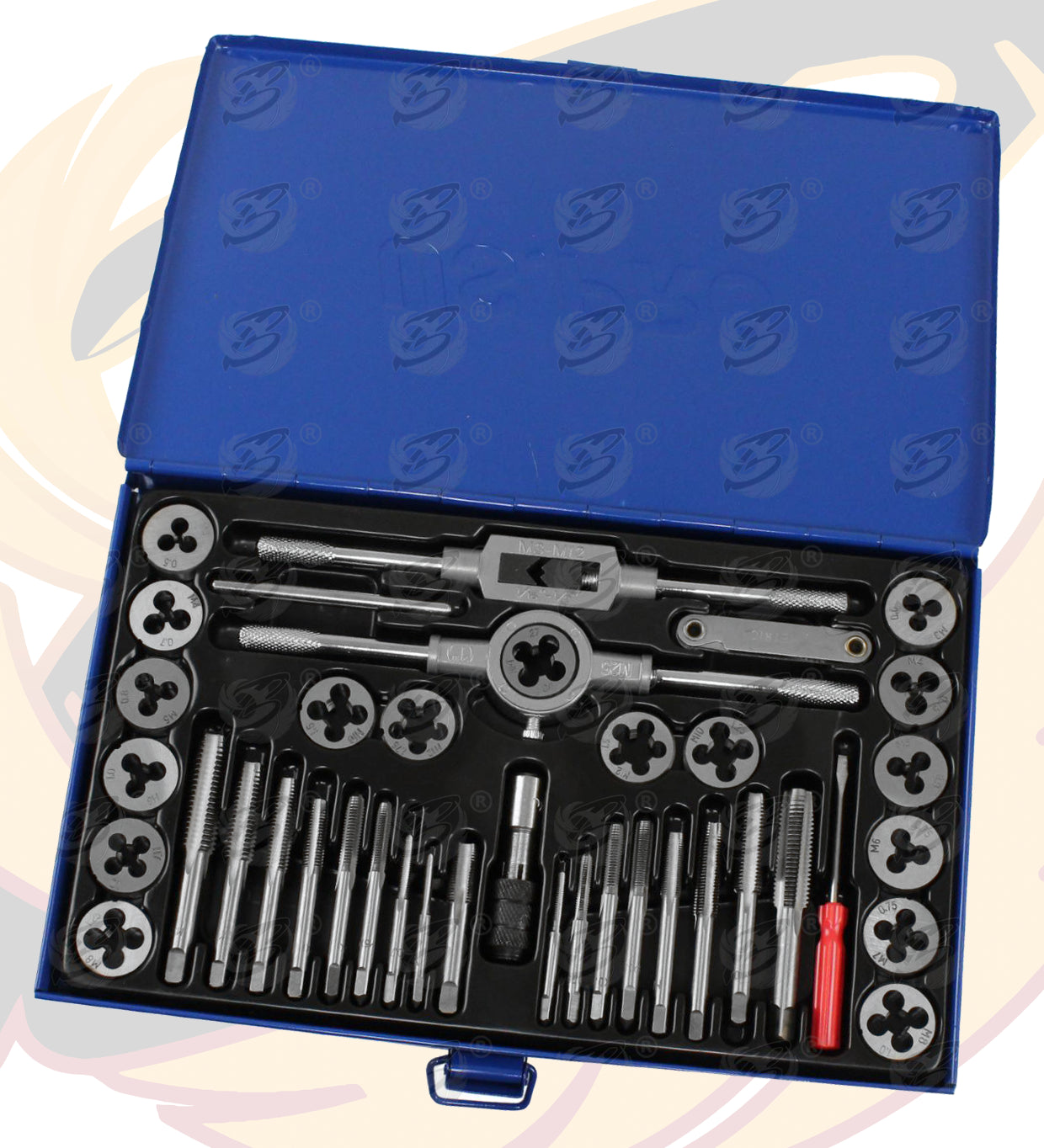 US PRO 40PC METRIC TAP AND DIE SET ( M3 - M12 )