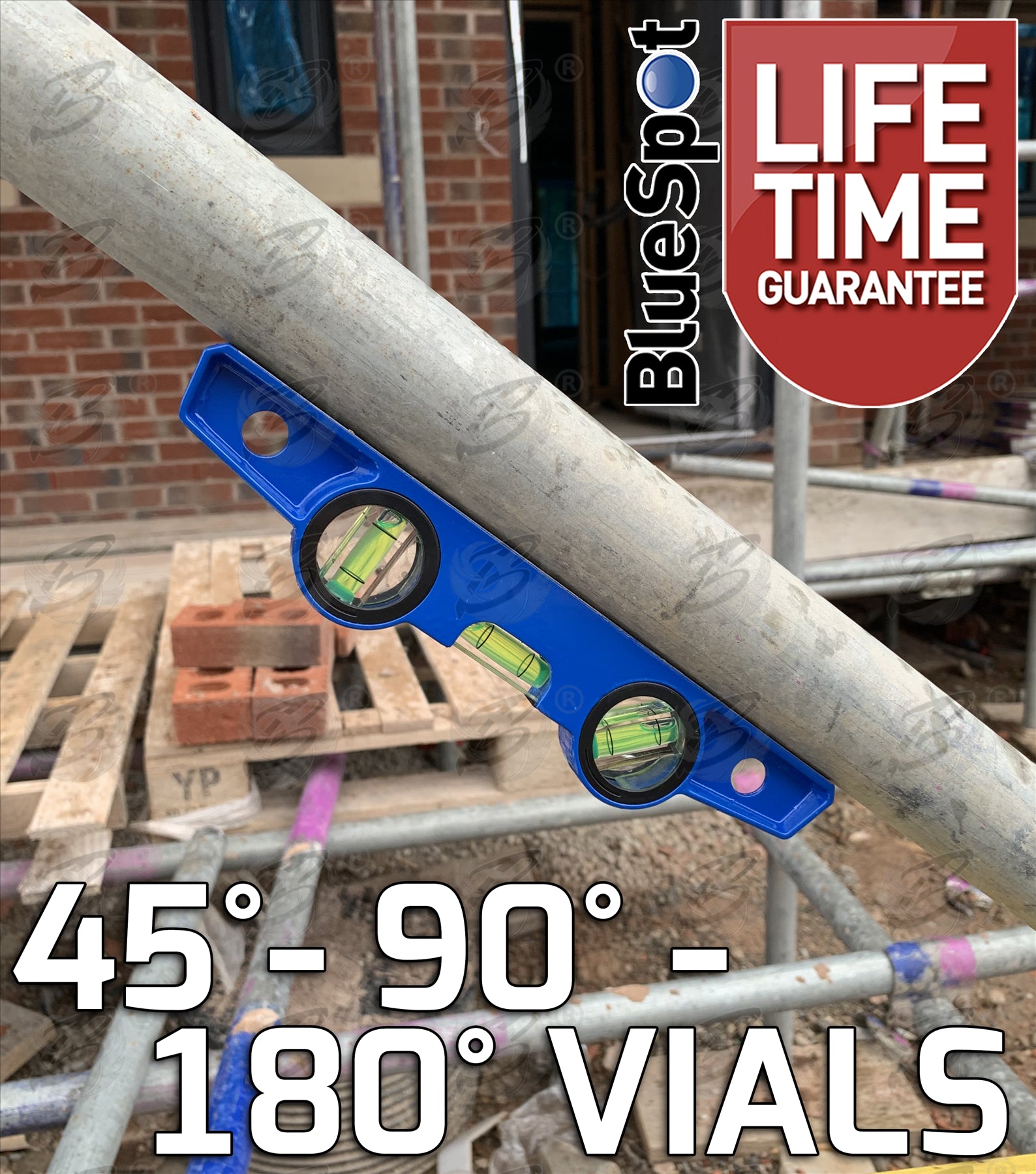 BLUESPOT 10" ( 250mm ) MAGNETIC SCAFFOLD LEVEL