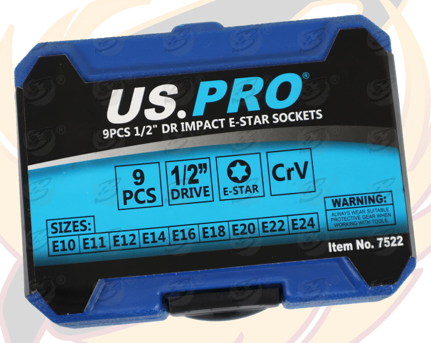 US PRO 9PCS 1/2" DR IMPACT E - TORX SOCKETS E10 - E24