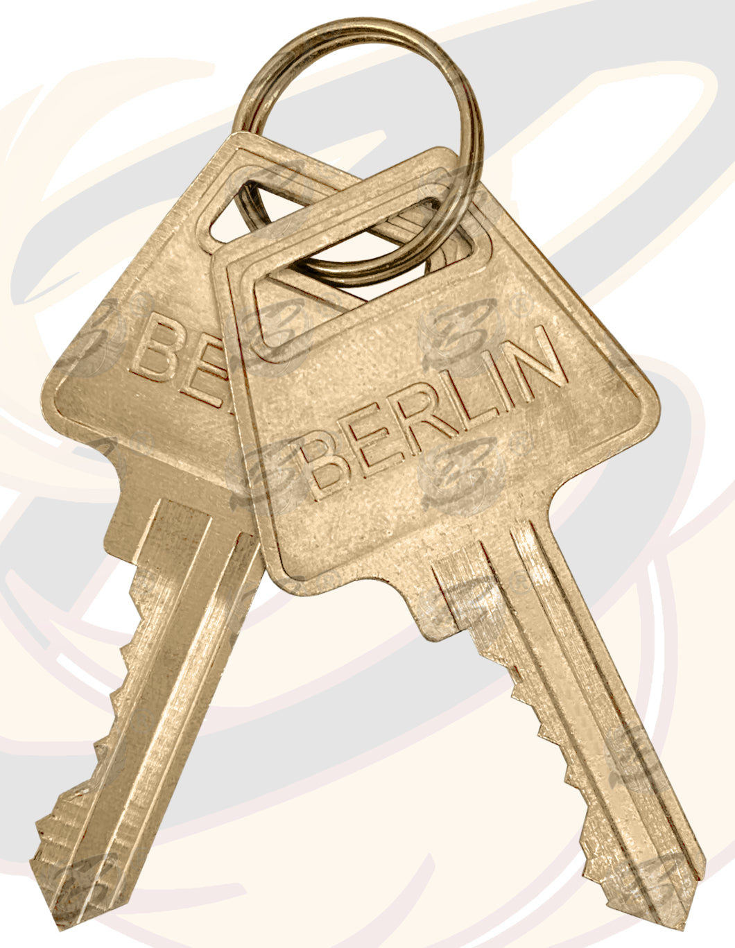 BERLIN 73MM HEAVY DUTY ROUND SHACKLELESS PADLOCK ( x24 )