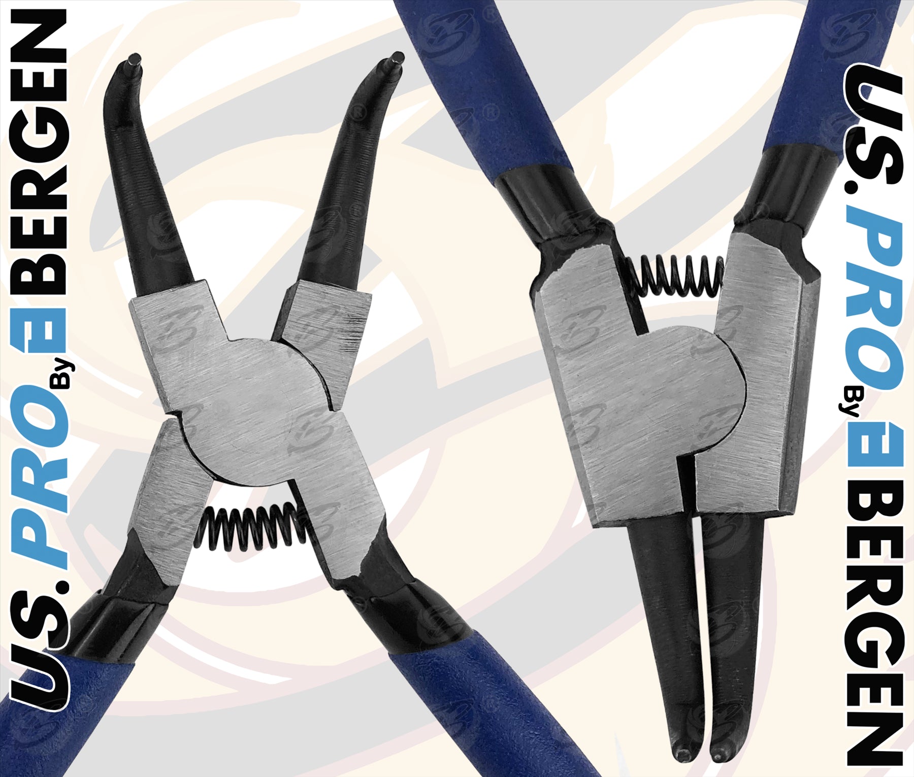 US PRO 4PCS 7" CIRCLIP PLIER SET