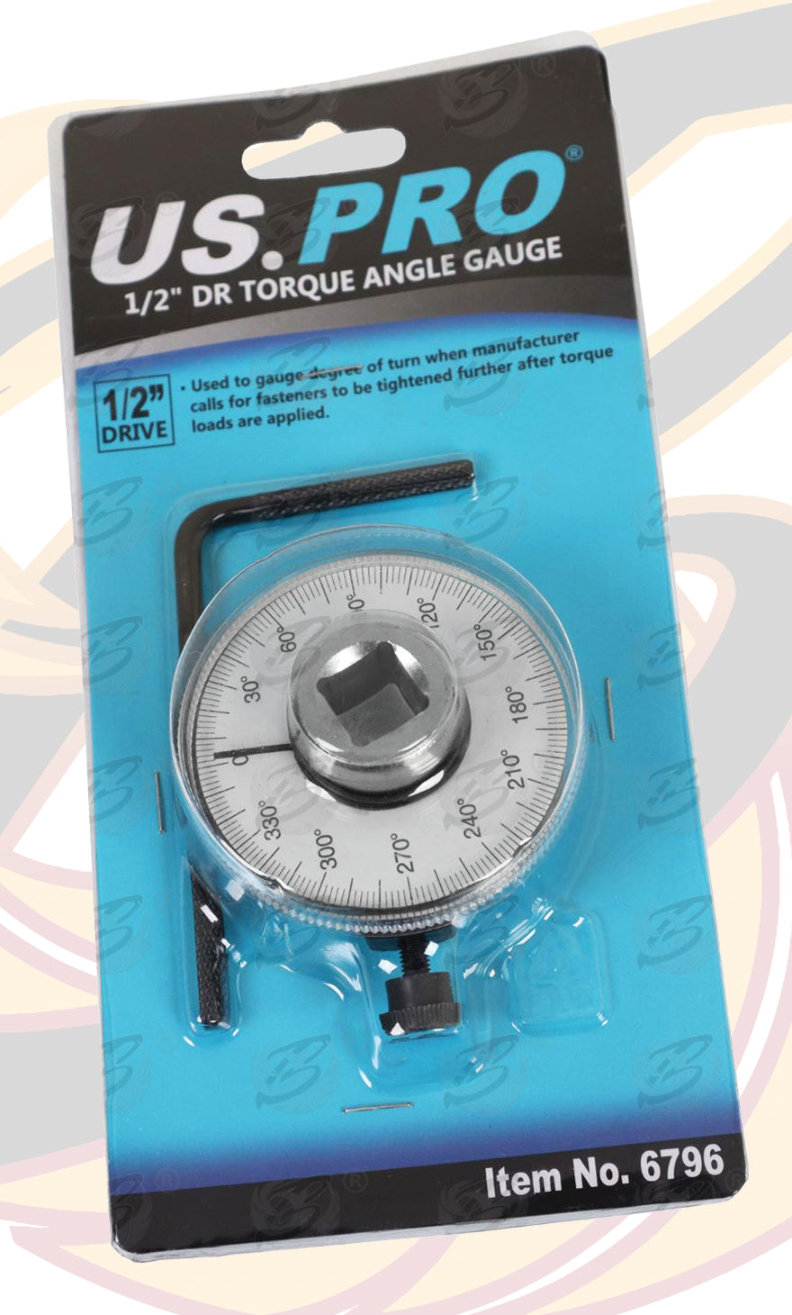 US PRO 1/2" DRIVE TORQUE ANGLE GAUGE