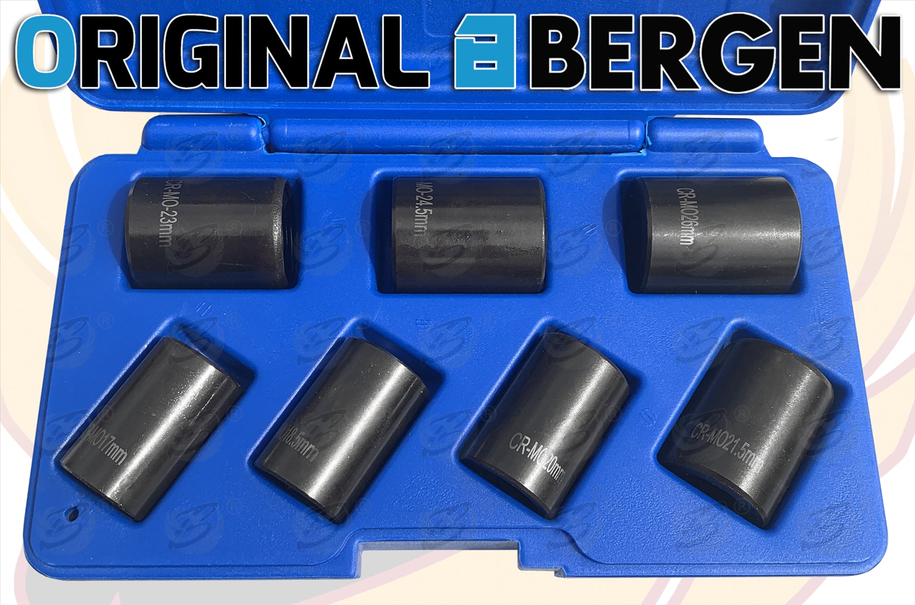 BERGEN 7PCS 1/2" DRIVE LOCKING WHEEL NUT TWIST SOCKETS ( 17MM - 26MM )