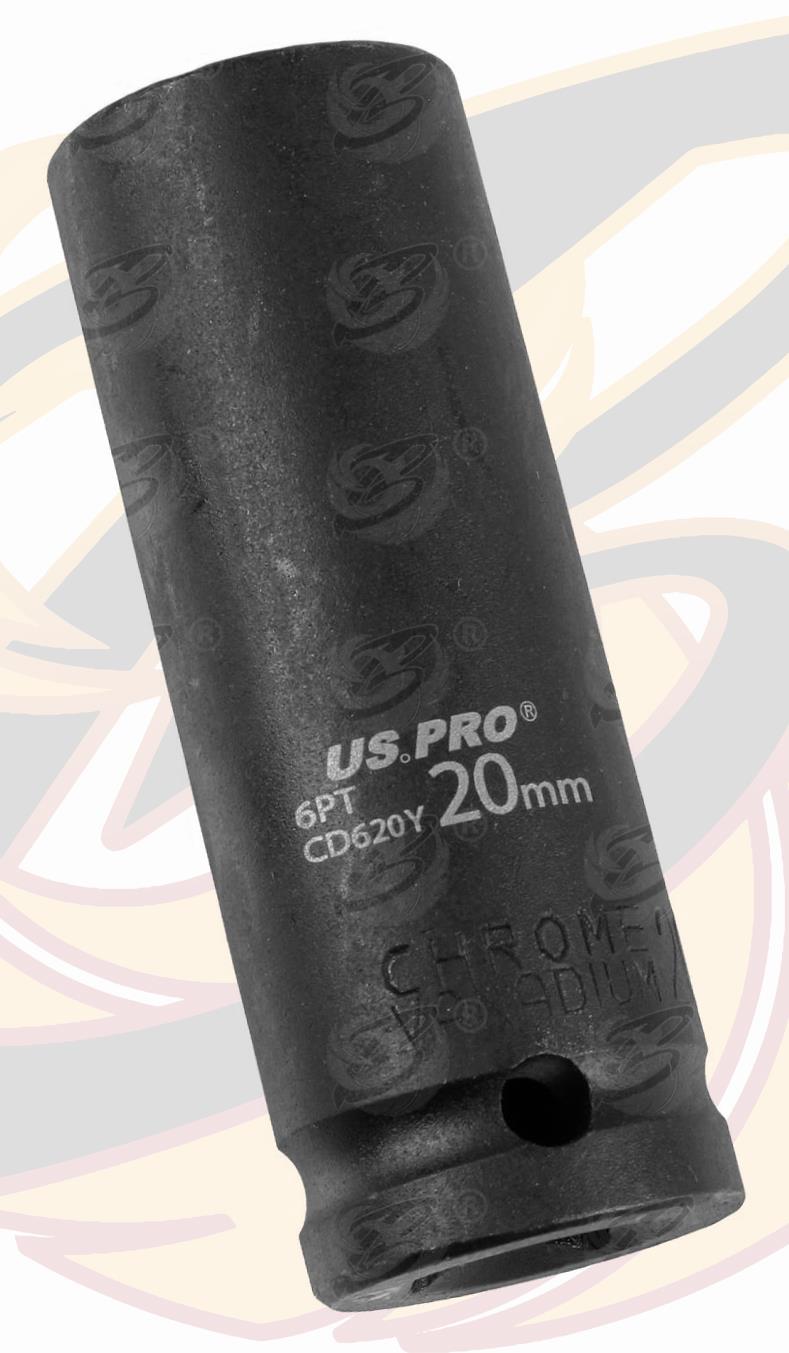 US PRO 20MM 1/2" DRIVE 6 POINT DEEP IMPACT SOCKET ( SINGLE )