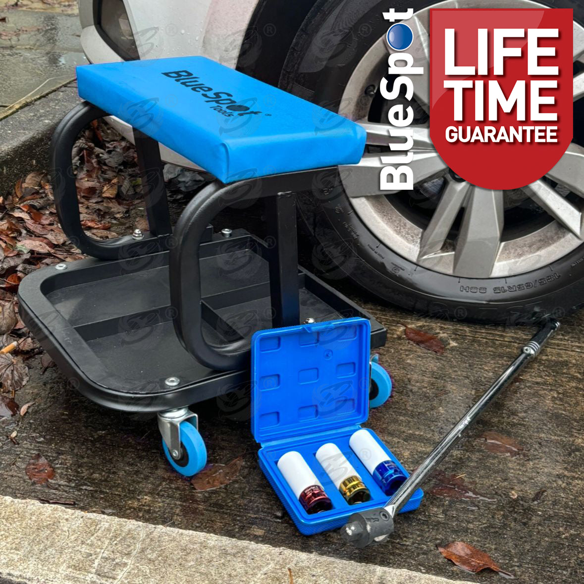 BLUESPOT MECHANICS ROLLER STOOL  ( 150KG CAPACITY )