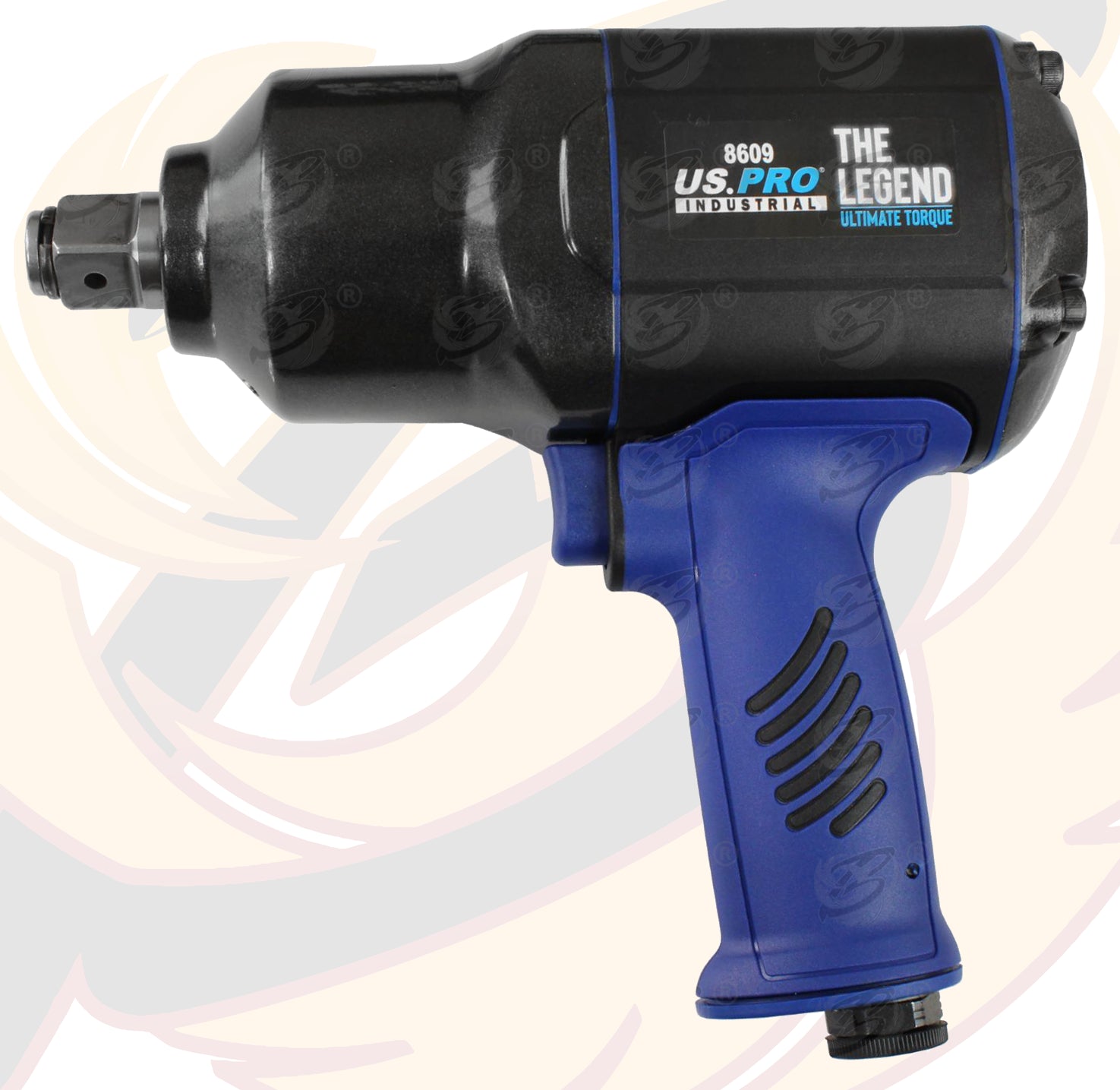 US PRO 3/4" DRIVE AIR IMPACT WRENCH 2500Nm ( THE LEGEND ) & 17MM - 19MM - 21MM DEEP IMPACT SOCKETS