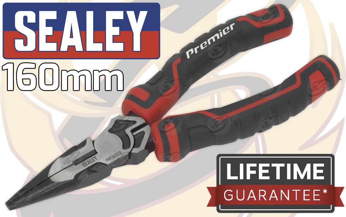 SEALEY HIGH LEVERAGE 160MM LONG NOSE PLIERS