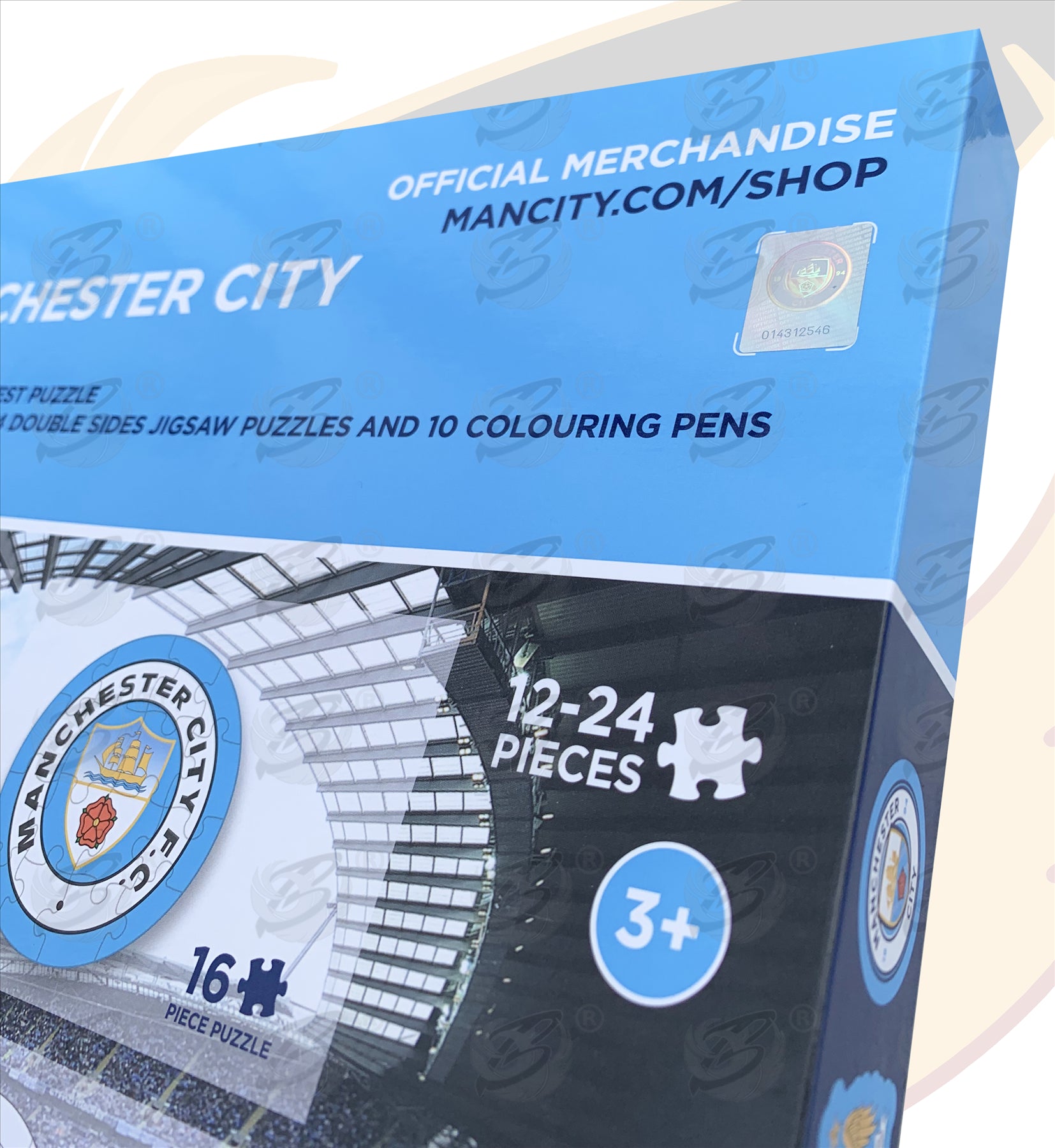 MANCHESTER CITY 4PCS COLOUR-IN JIGSAW PUZZLE