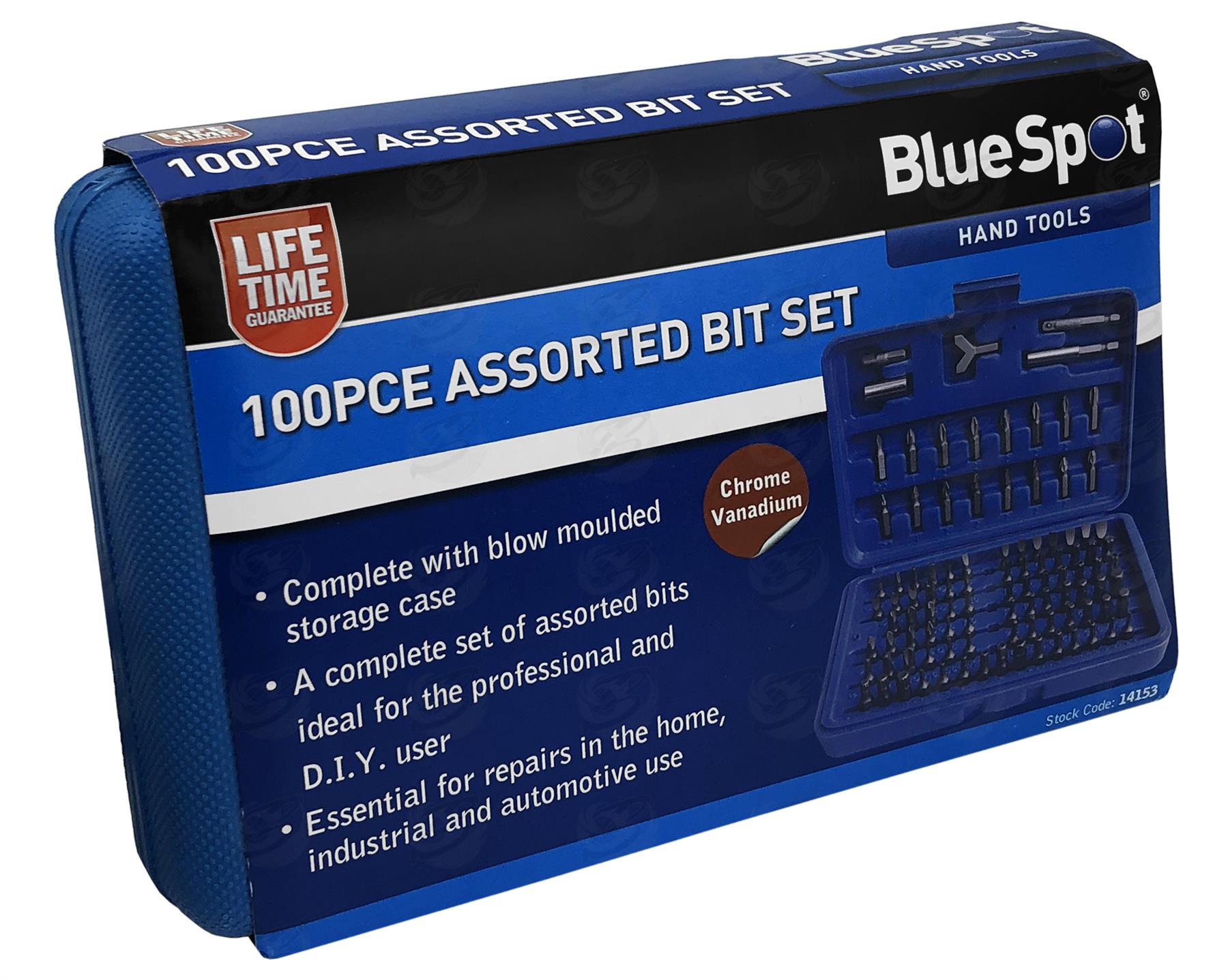 BLUESPOT 100PCS SECURITY SCREWDRIVER BIT SET