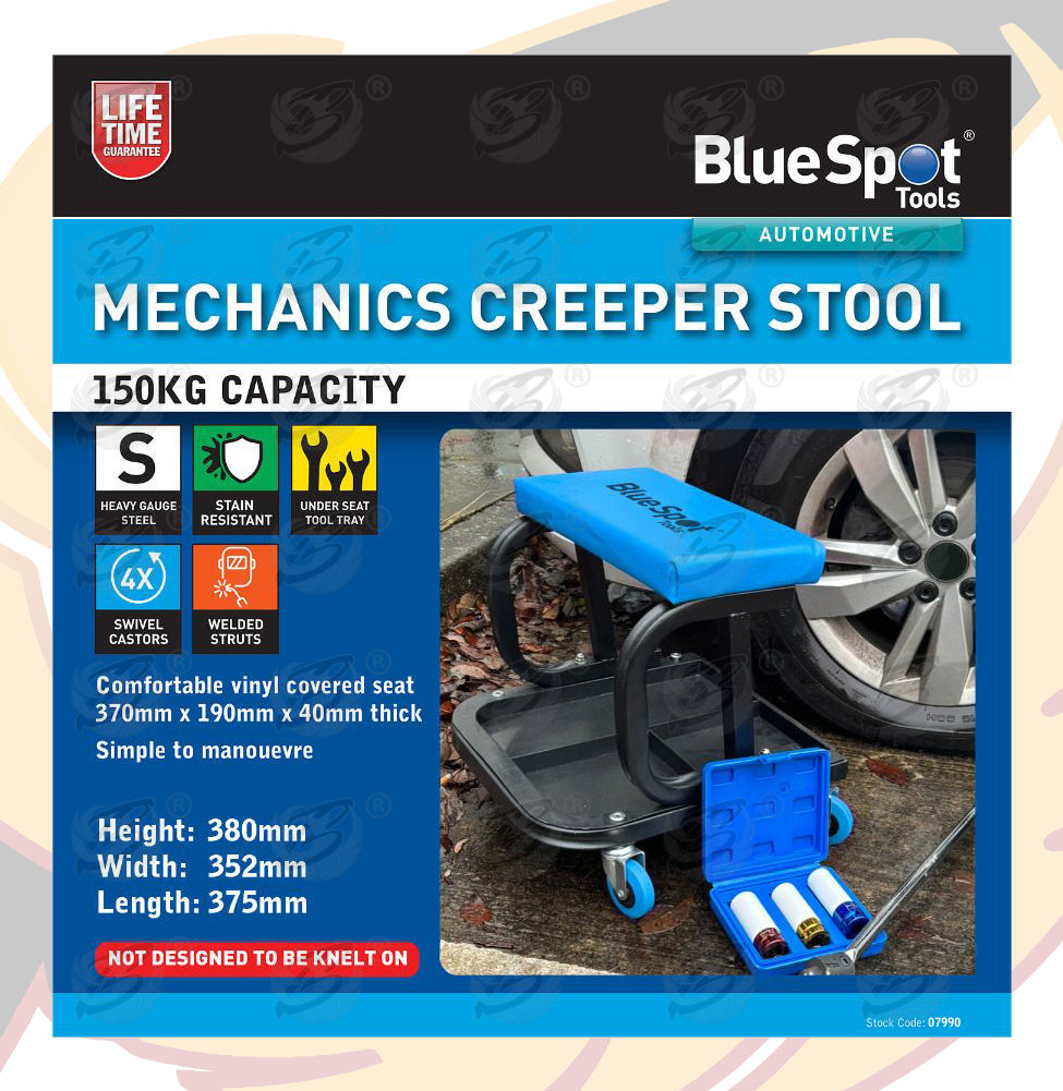 BLUESPOT MECHANICS ROLLER STOOL  ( 150KG CAPACITY )