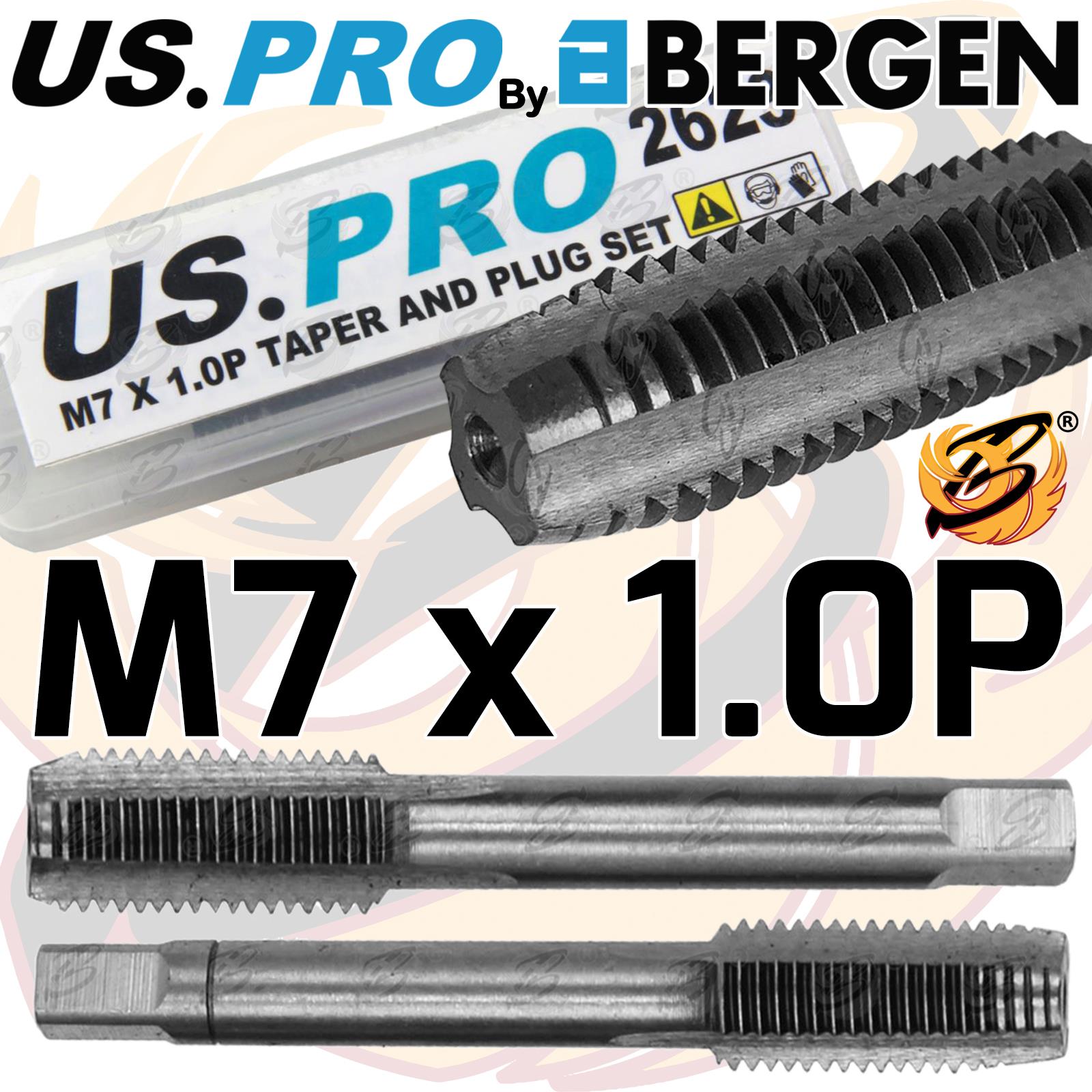 US PRO M7 x 1.0P TAPER & PLUG SET