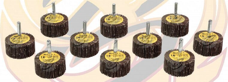 BLUESPOT 10PCS FLAP WHEEL DISCS ( 80 GRIT - 50MM )