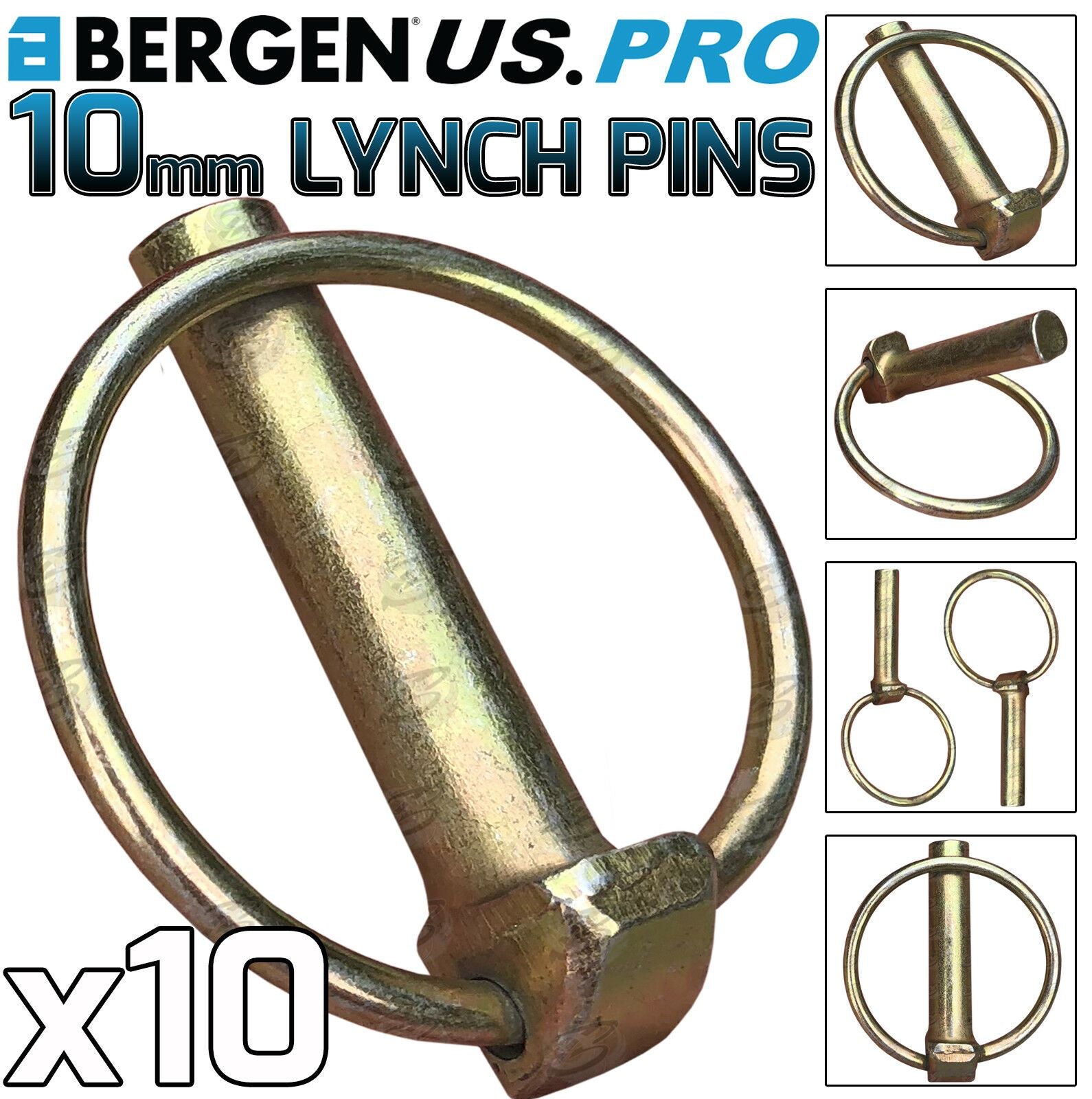 US PRO 10MM LYNCH PINS ( x 10 )