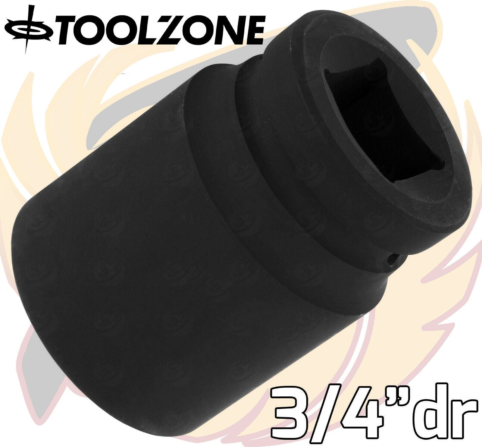 TOOLZONE 12PCS 3/4" DRIVE 6 POINT DEEP IMPACT SOCKETS 24MM - 41MM