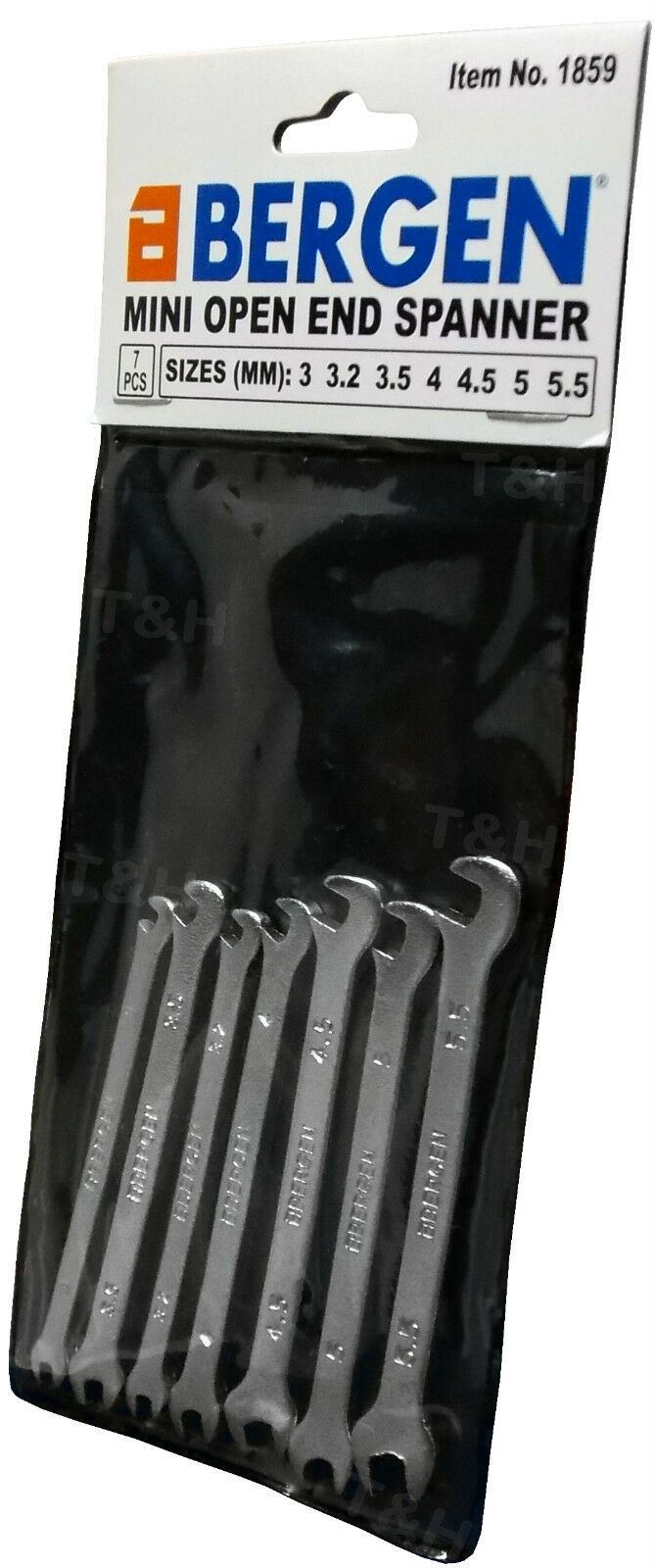 US PRO 7PCS MINI OPEN END SPANNERS 3MM - 5.5MM