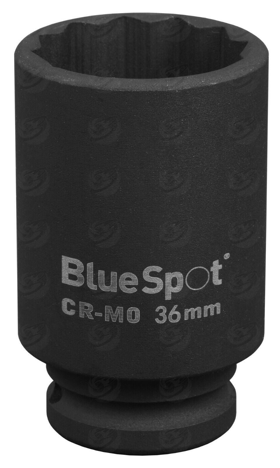 BLUESPOT 5PCS 1/2" DRIVE 12 POINT DEEP IMPACT SOCKETS 30MM - 36MM