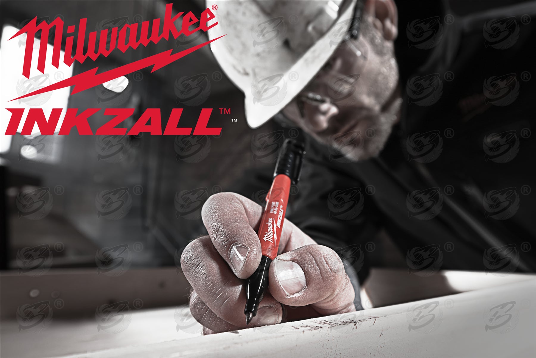 MILWAUKEE INKZALL 1mm ALL SURFACE MARKER PEN ( x5 )