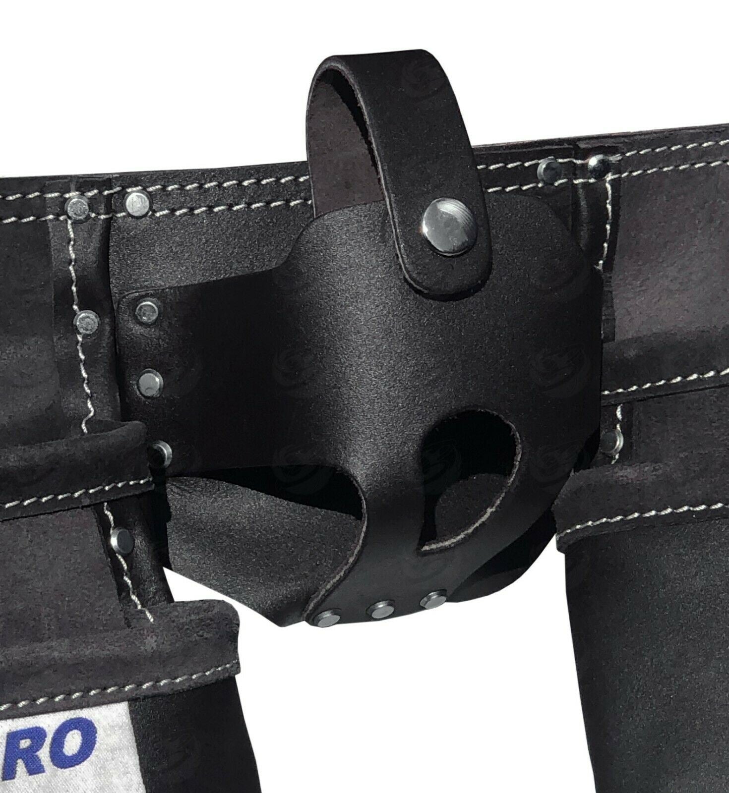 US PRO 11 POCKET DOUBLE LEATHER WORK BELT