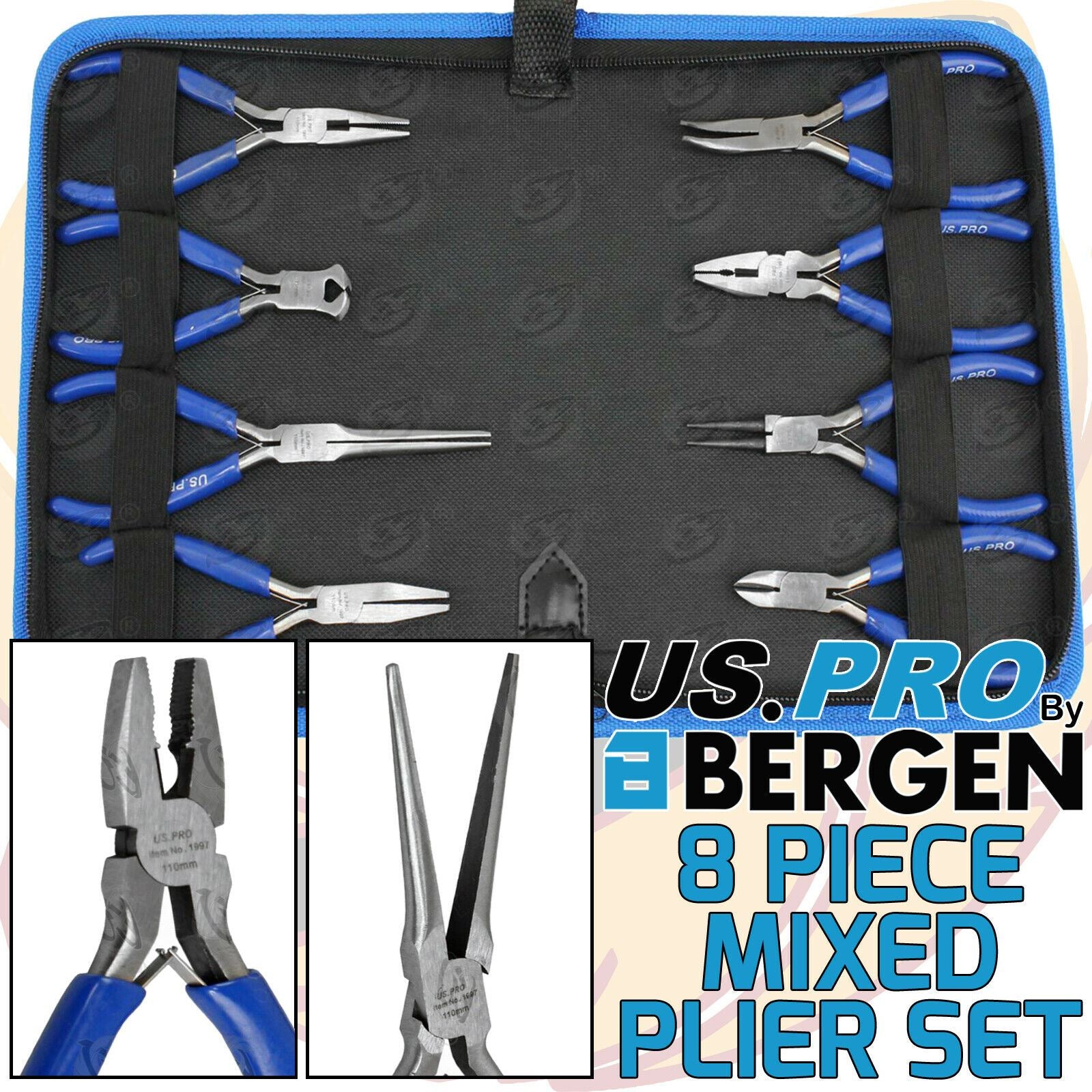 US PRO 8PCS MINI PLIER SET