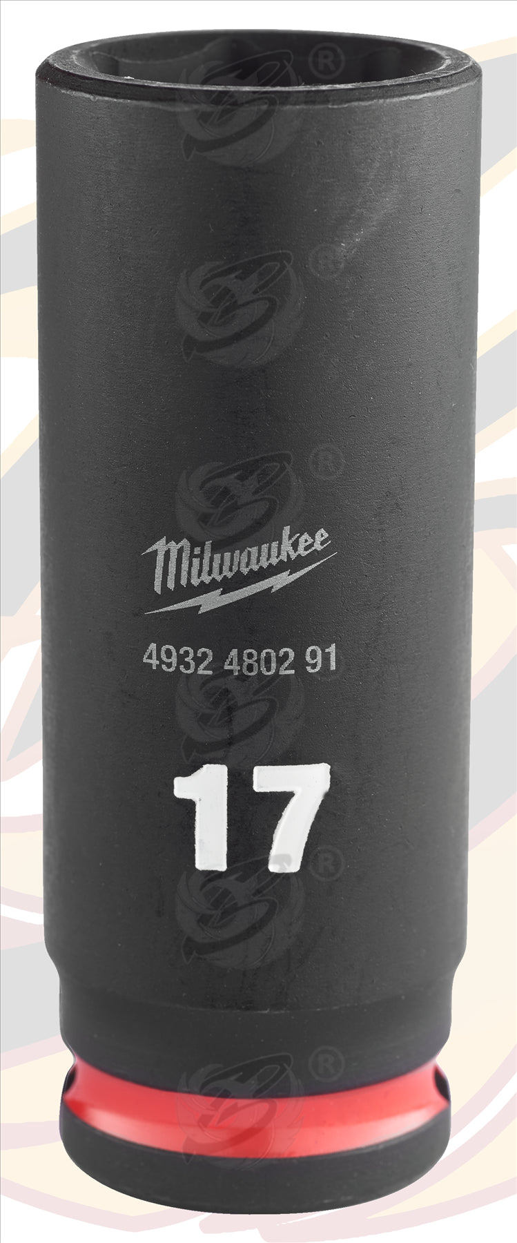 MILWAUKEE 17MM 3/8" DRIVE 6 POINT DEEP IMPACT SOCKET ( SINGLE )