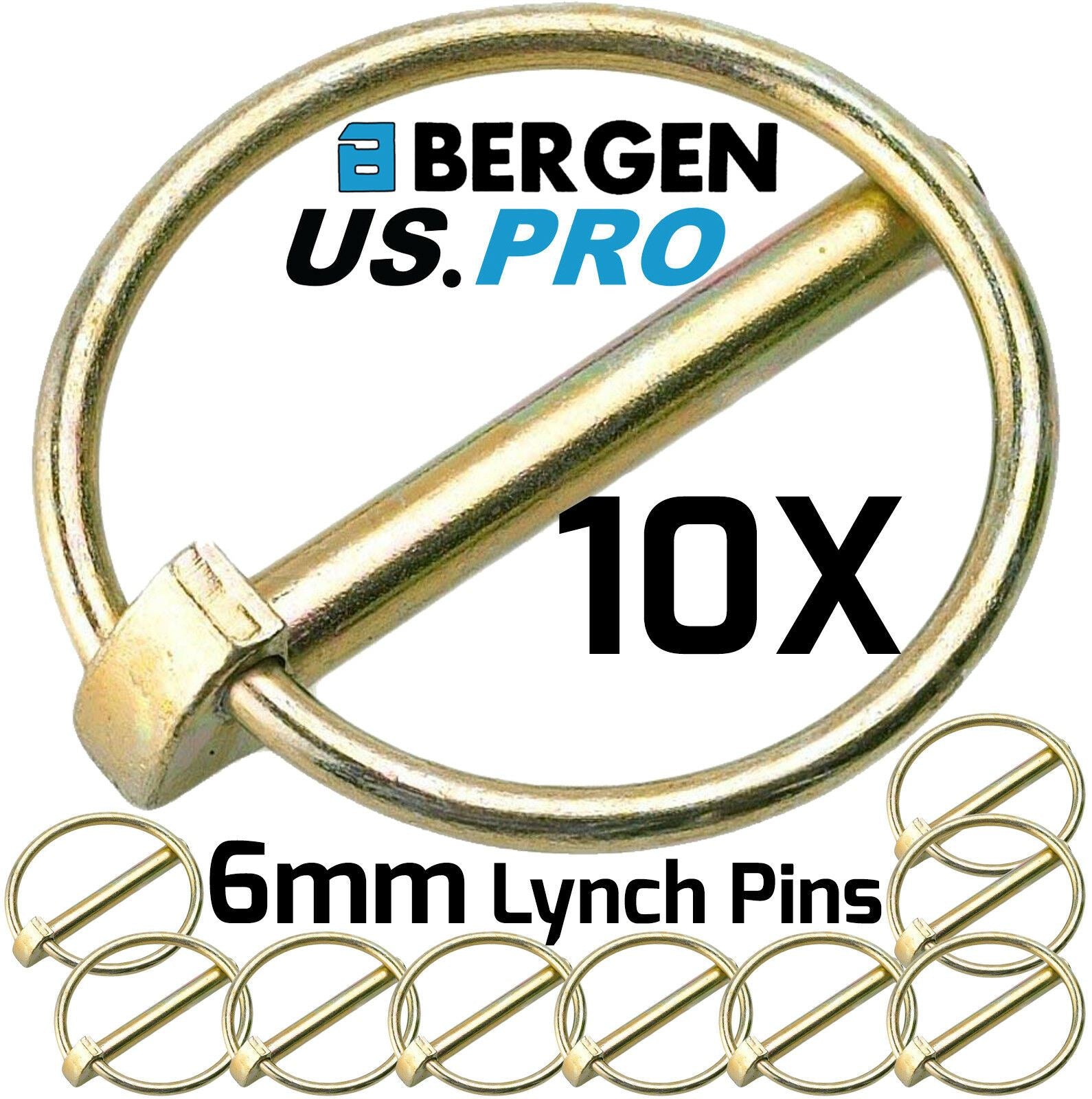 US PRO 6MM LYNCH PINS ( x 10 )