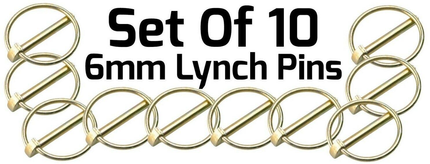 US PRO 6MM LYNCH PINS ( x 10 )