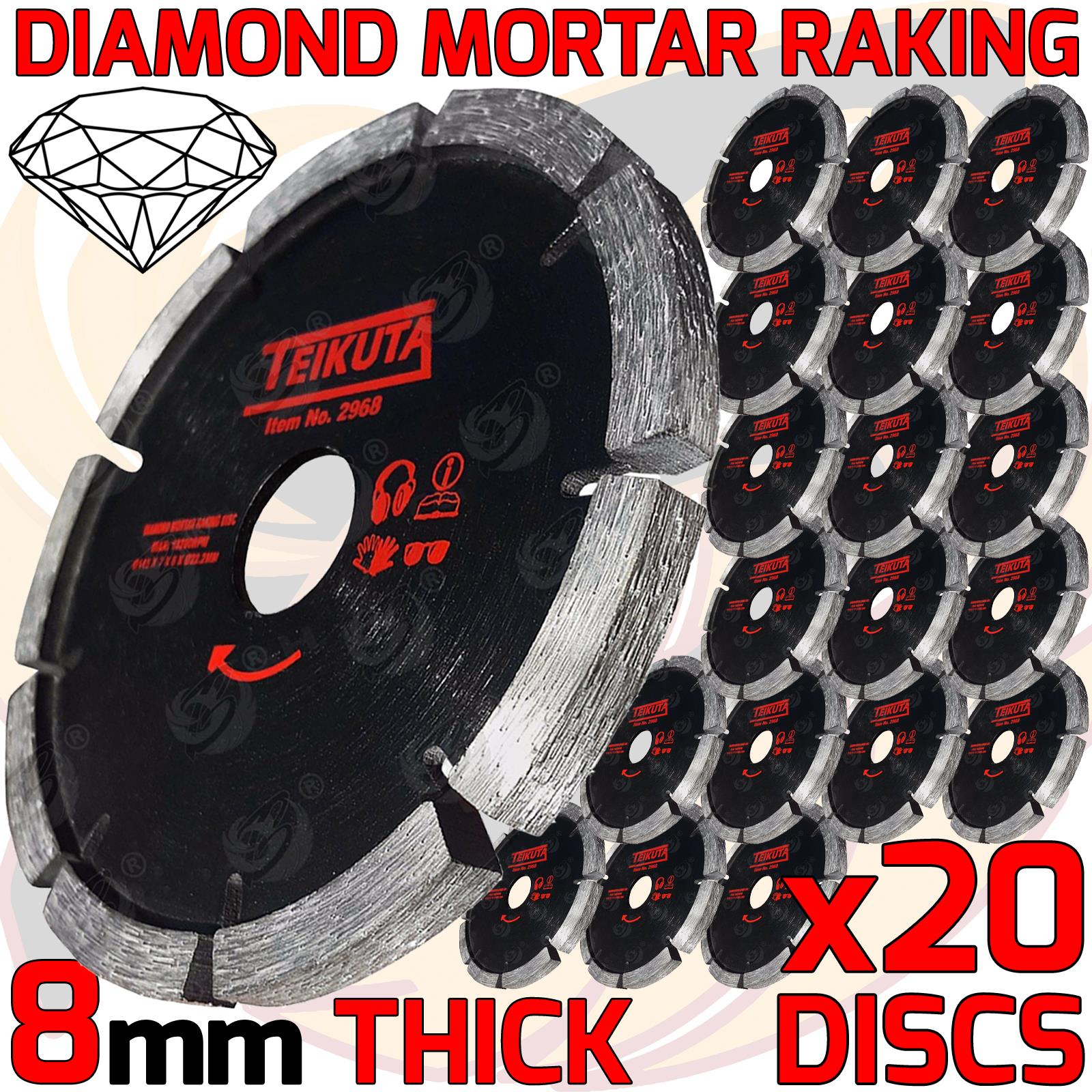 TEIKUTA 4.5" ( 115MM ) DIAMOND MORTAR RAKING DISC ( X 20 )