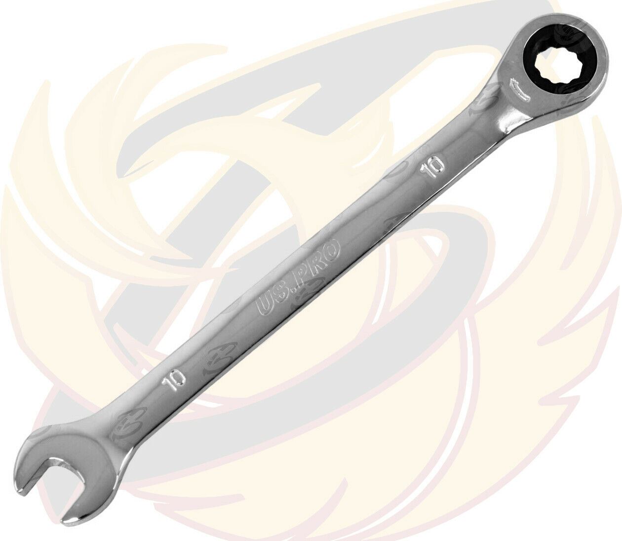 US PRO 10MM 72 TOOTH RATCHET SPANNER