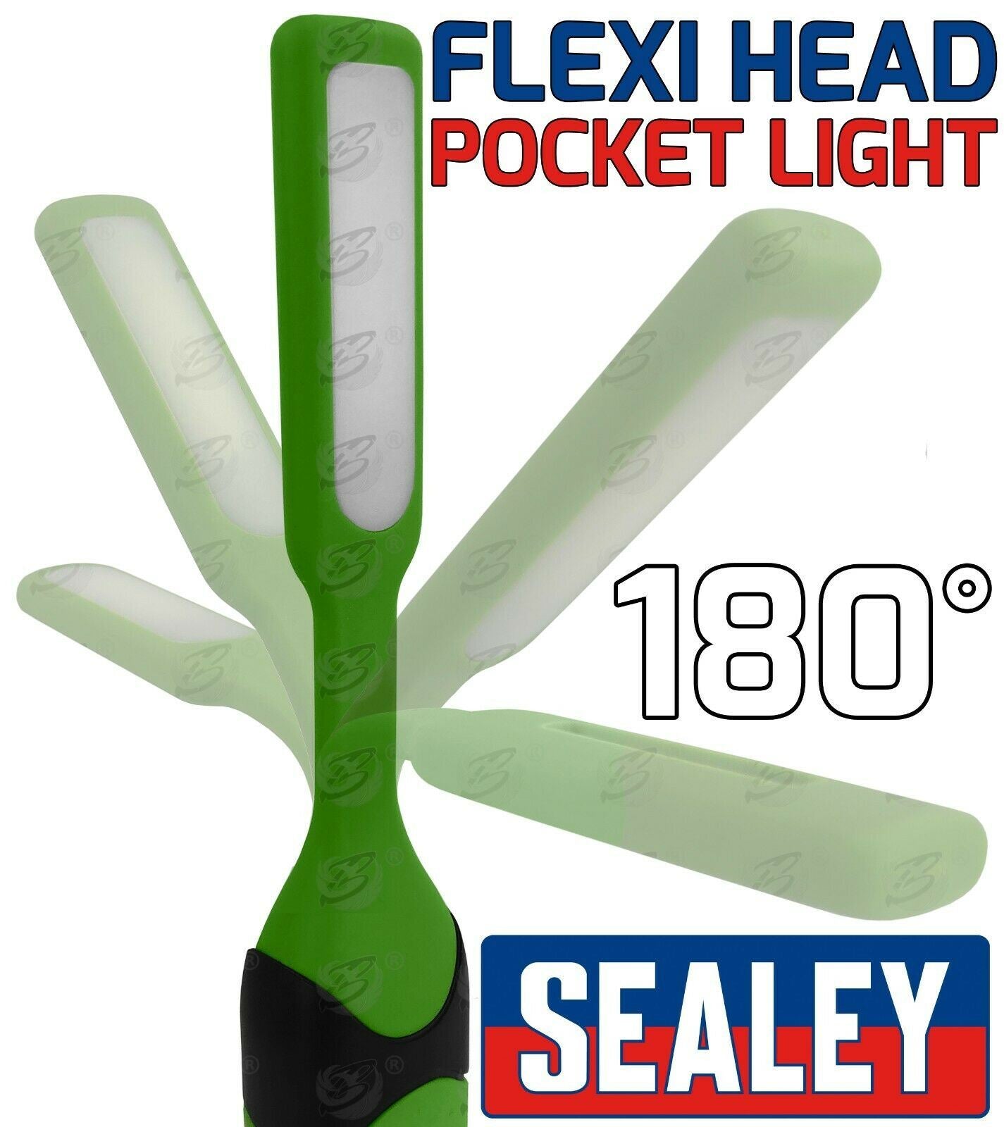 SEALEY SMD LED FLEXIBLE MAGNETIC POCKET INSPECTION TORCH ( GREEN )