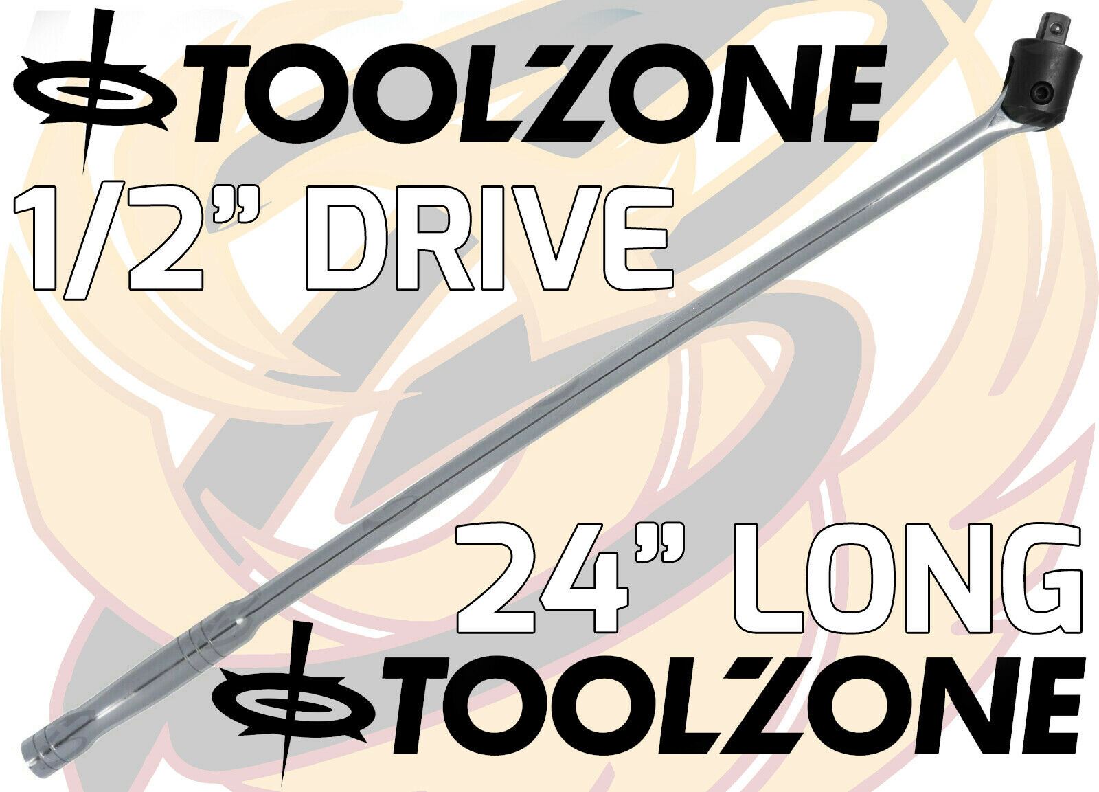 TOOLZONE 1/2" DRIVE 24" LONG BREAKER BAR