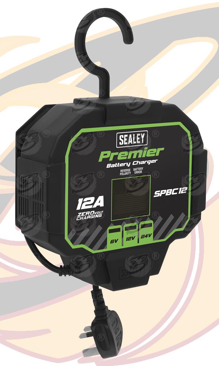 SEALEY 12A FULLY AUTOMATED BATTERY CHARGER