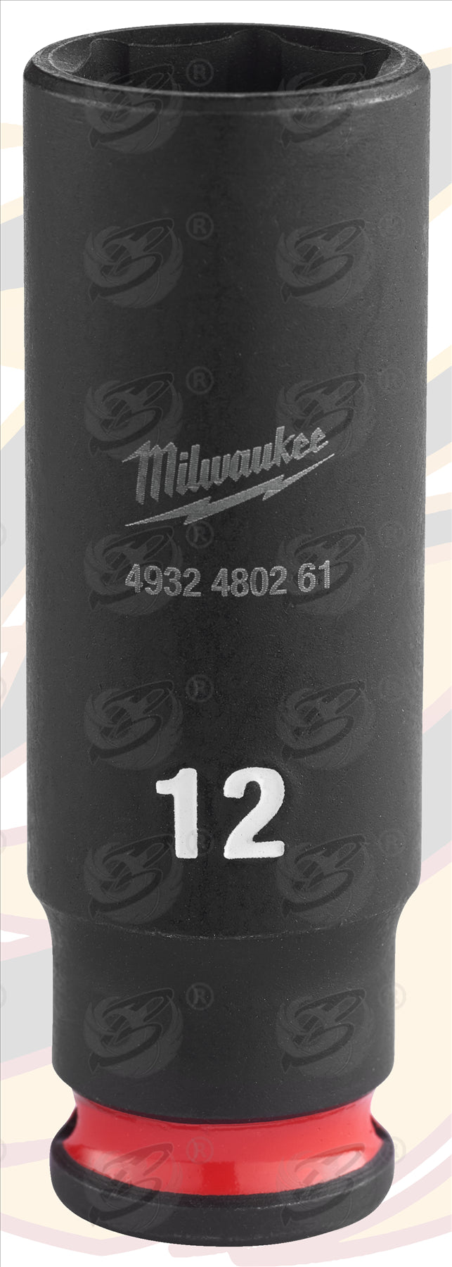 MILWAUKEE 12MM 1/4" DRIVE 6 POINT DEEP IMPACT SOCKET ( SINGLE )
