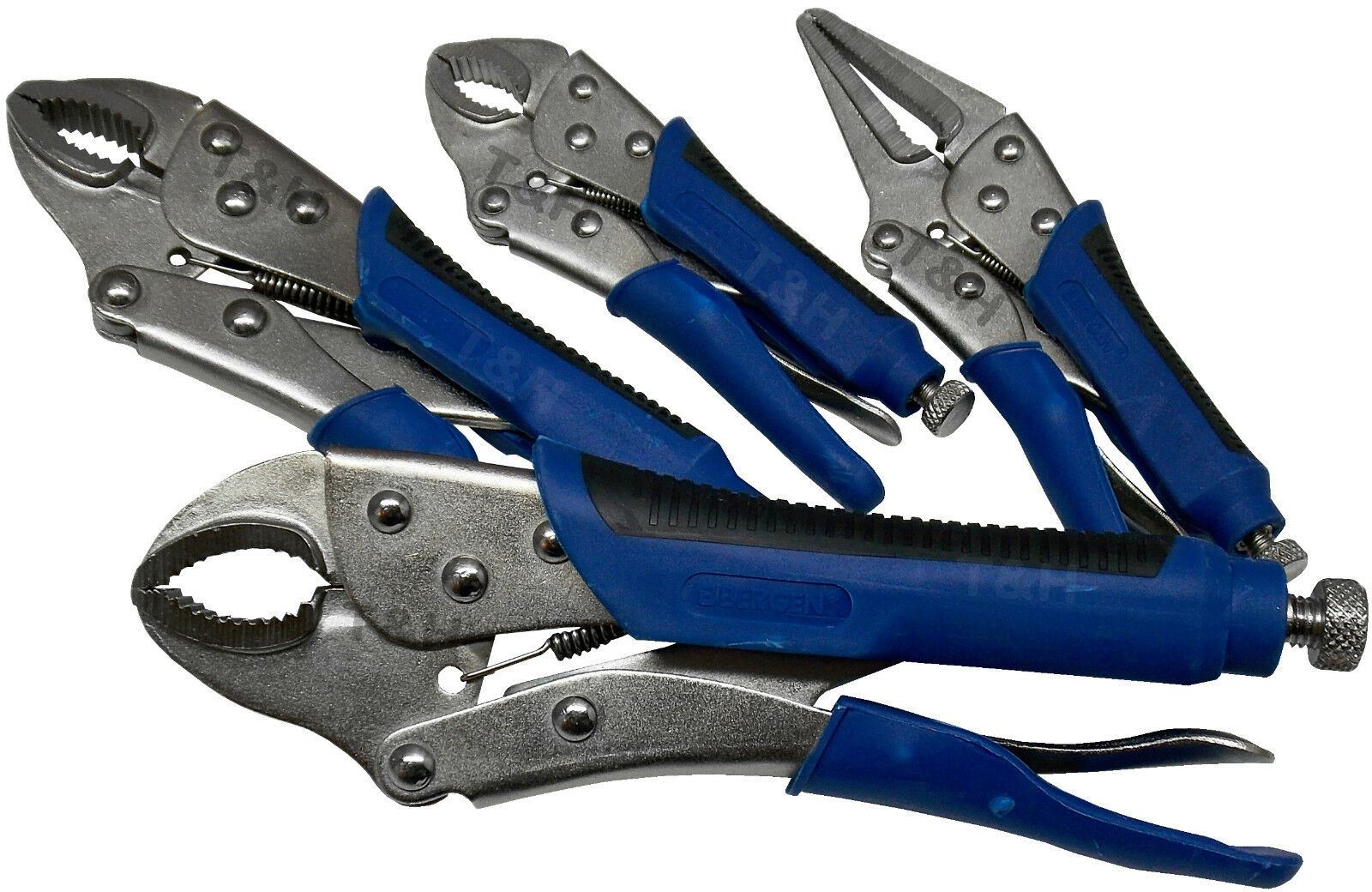 US PRO 4PCS LOCKING PLIERS WITH GRIPS