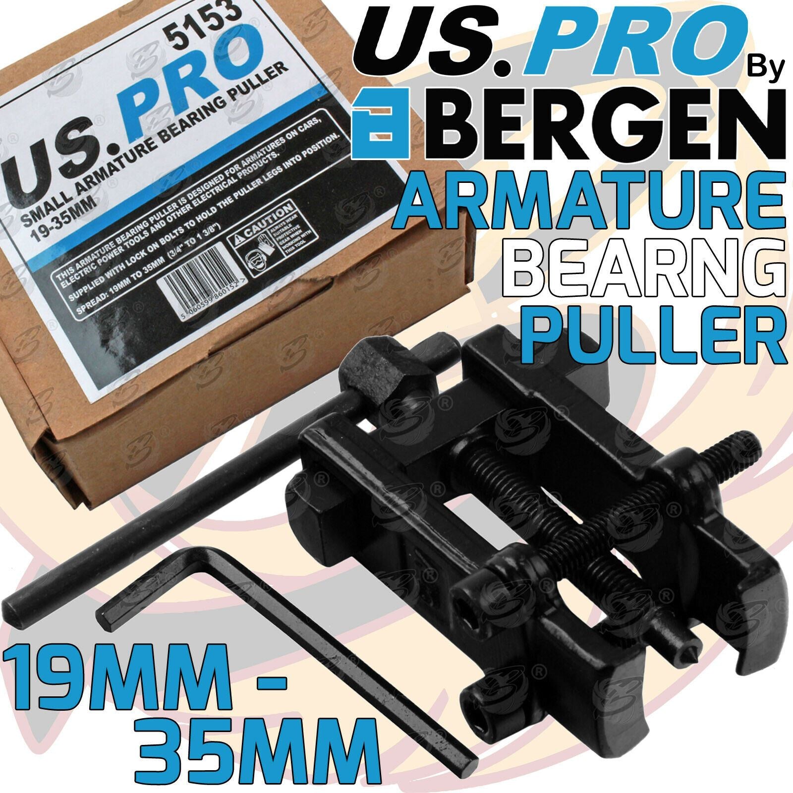 US PRO ARMATURE BEARING PULLER 19MM - 35MM