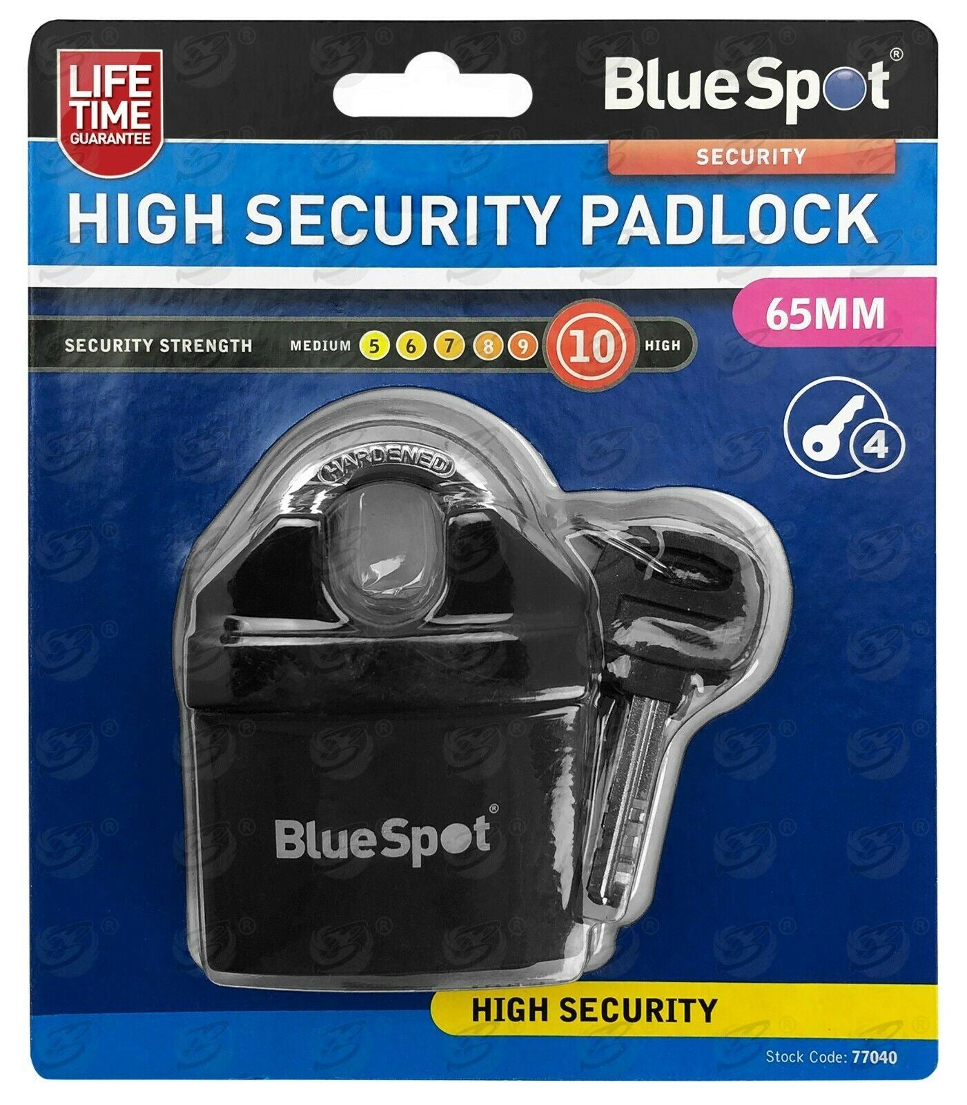 BLUESPOT 65MM HIGH SECURITY PADLOCK