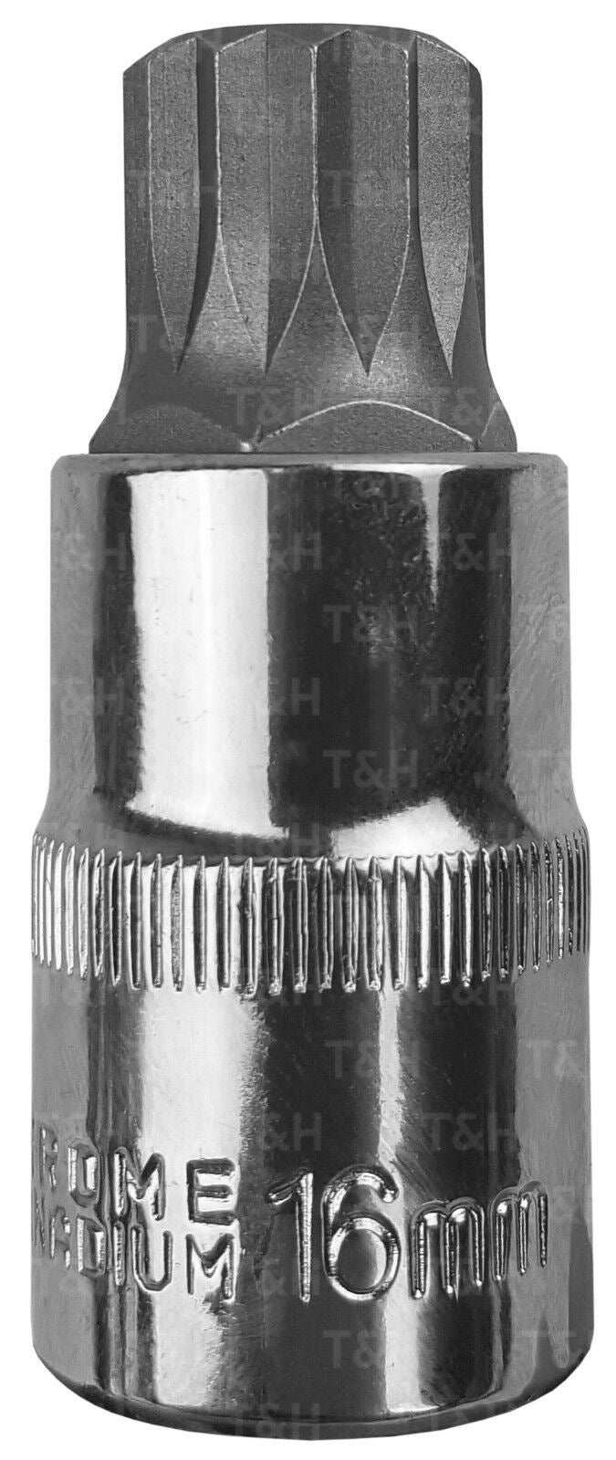 US PRO M16 1/2" DRIVE 55MM LONG TAMPERPROOF SPLINE BIT SOCKET ( SINGLE )